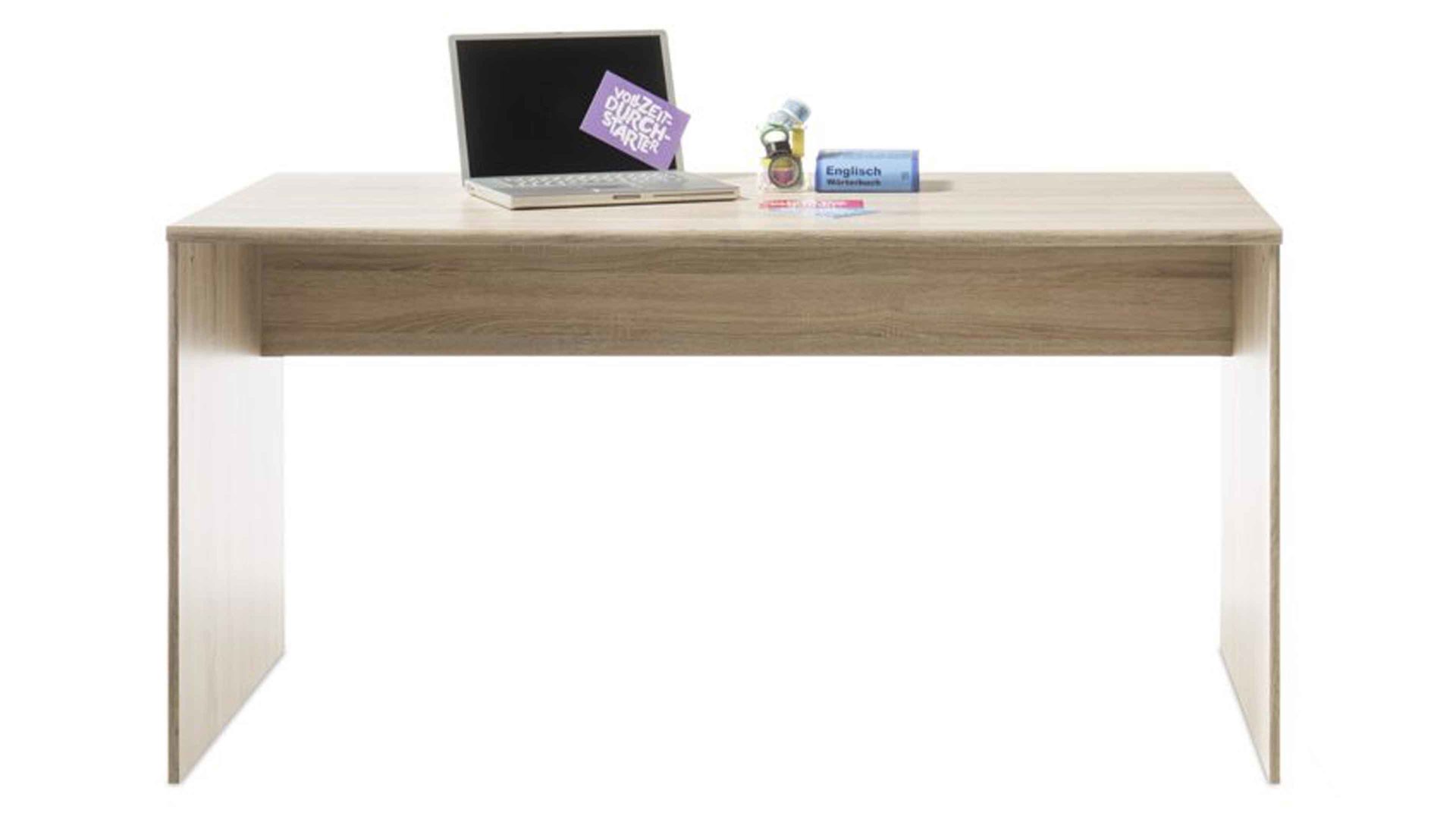 Schreibtisch Bega consult aus Holz in Holzfarben Schreibtisch Sonoma eichefarbene Kunststoffoberflächen – ca. 150 x 75 cm