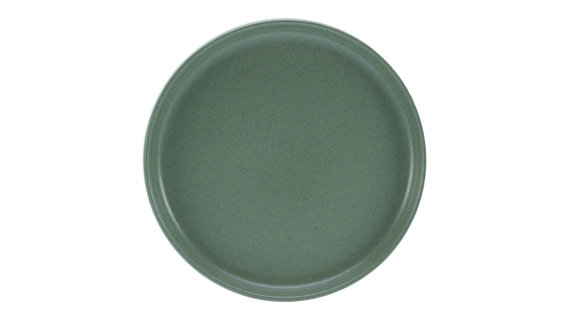 Essteller Creatable aus Keramik in Grün CREATABLE Uno – Speiseteller grünes Steinzeug – Durchmesser ca. 28 cm