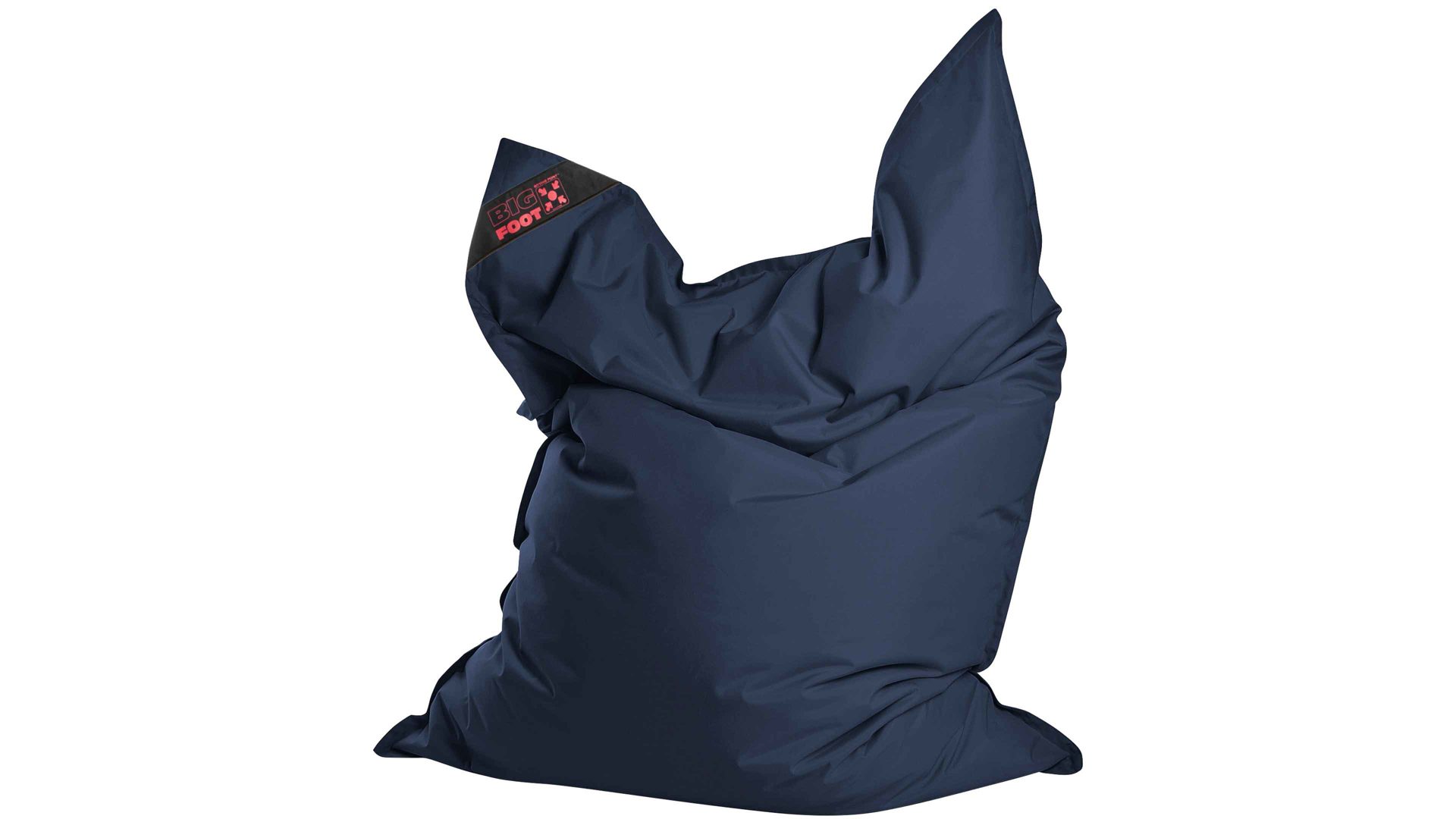 Sitzsack-Bodenkissen Magma sitting point aus Kunstfaser in Jeansblau SITTING POINT Sitzsack bigfoot scuba® - Sitzmöbel jeansblaue Kunstfaser - ca. 130 x 170 cm