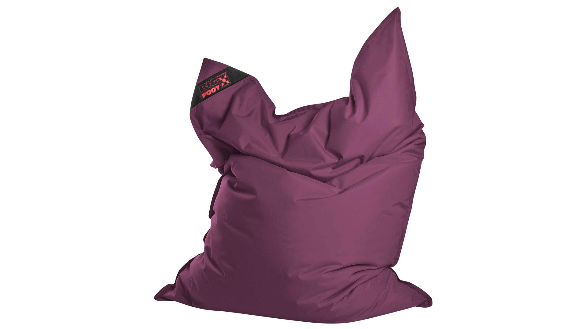 Sitzsack-Bodenkissen Magma sitting point aus Kunstfaser in Lila SITTING POINT Sitzsack bigfoot scuba® - Sitzmöbel auberginefarbene Kunstfaser - ca. 130 x 170 cm