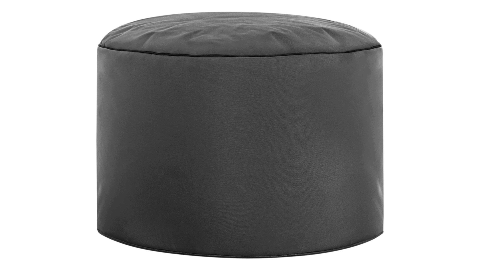 Sitzsack-Hocker Magma sitting point aus Kunstfaser in Anthrazit SITTING POINT Sitzsack-Hocker dotcom scuba® als Kleinmöbel anthrazitfarbene Kunstfaser – Durchmesser ca. 50 cm