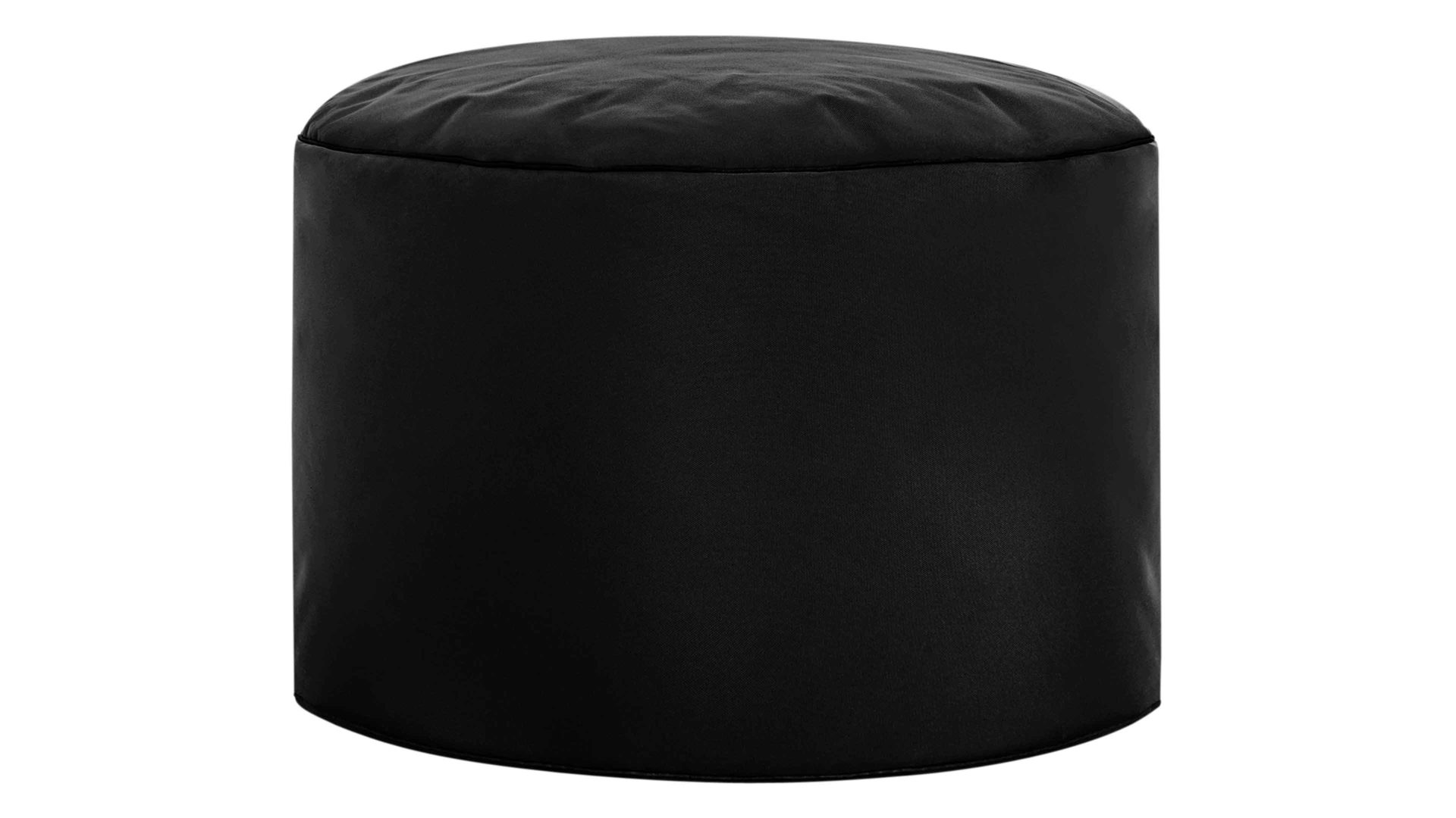 Sitzsack-Hocker Magma sitting point aus Kunstfaser in Schwarz SITTING POINT Sitzsack-Hocker dotcom scuba® als Kleinmöbel schwarze Kunstfaser – Durchmesser ca. 50 cm