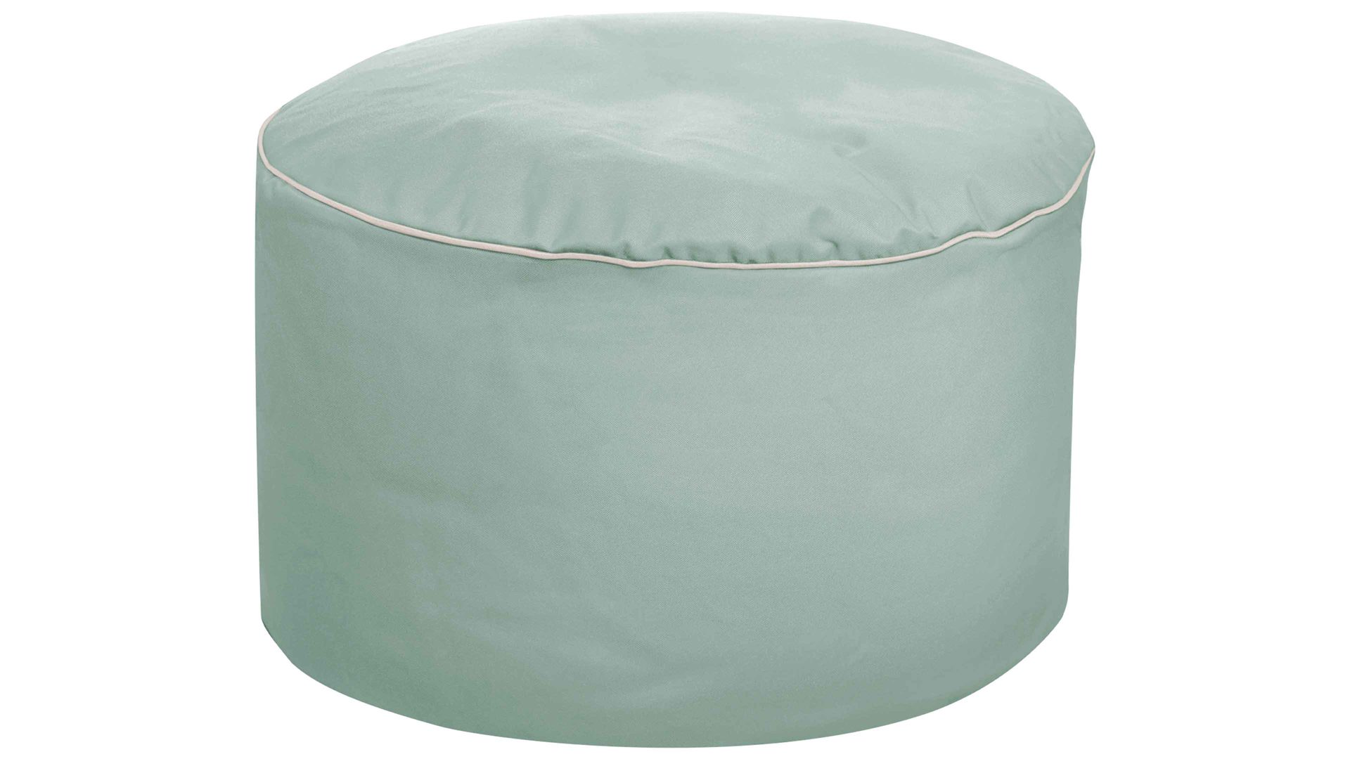 Sitzsack-Hocker Magma sitting point aus Kunstfaser in Grün SITTING POINT Sitzsack-Hocker dotcom scuba® als Kleinmöbel eukalyptusfarbene Kunstfaser – Durchmesser ca. 50 cm