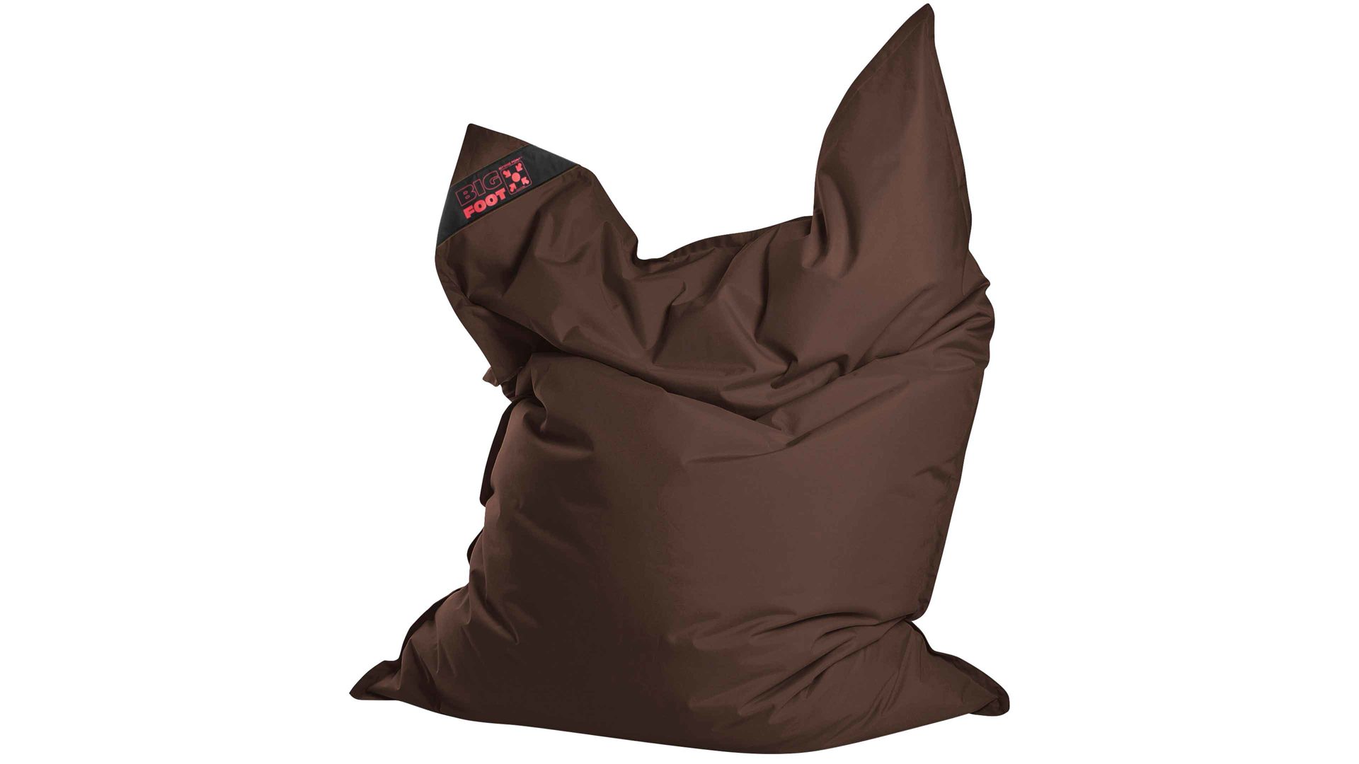 Sitzsack-Bodenkissen Magma sitting point aus Kunstfaser in Braun SITTING POINT Sitzsack bigfoot scuba® - Sitzmöbel braune Kunstfaser - ca. 130 x 170 cm