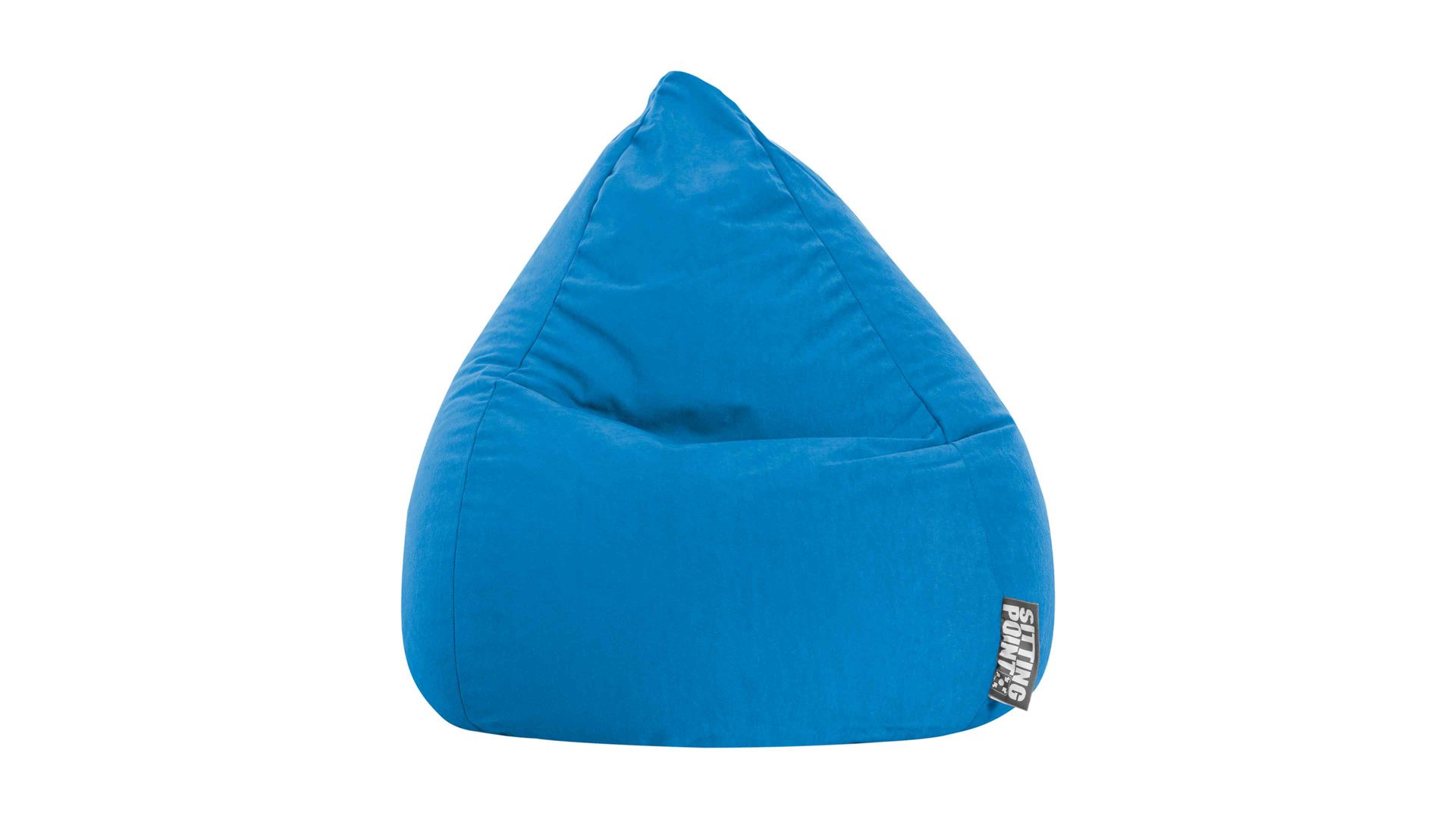 Standard-Sitzsack Magma sitting point aus Kunstfaser in Blau SITTING POINT beanbag easy L - Sitzmöbel blaue Mikrofaser - ca. 120 Liter