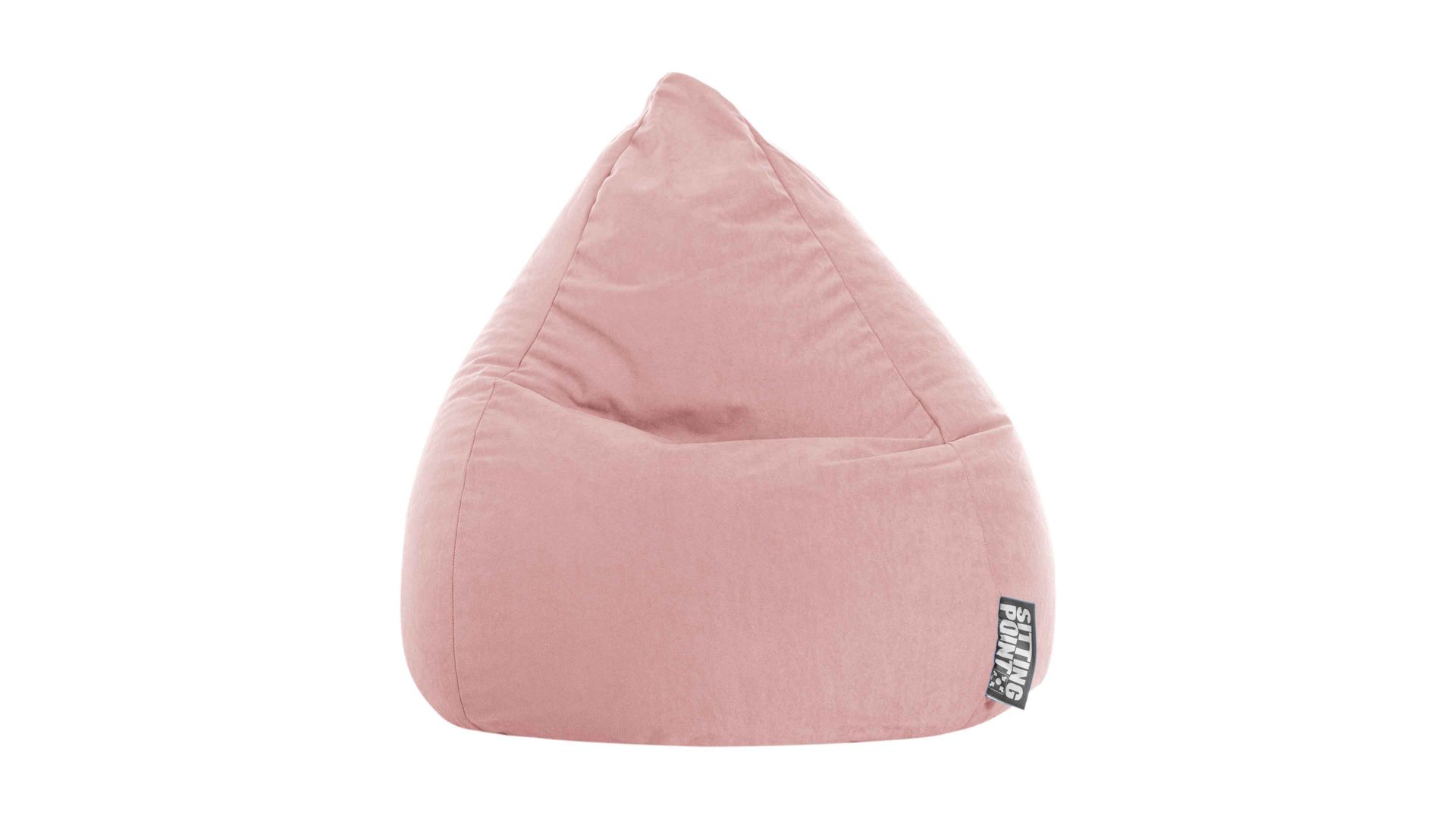 Standard-Sitzsack Magma sitting point aus Kunstfaser in Rosa SITTING POINT beanbag easy L - Sitzmöbel altrosa Mikrofaser - ca. 120 Liter