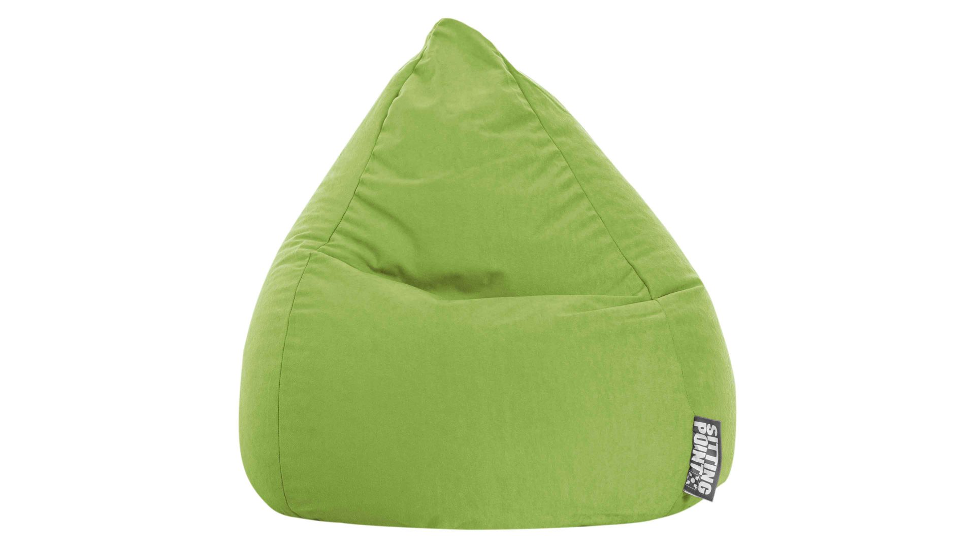 Standard-Sitzsack Magma sitting point aus Kunstfaser in Hellgrün SITTING POINT beanbag easy XL als Sitzmöbel grüne Mikrofaser - ca. 220 Liter