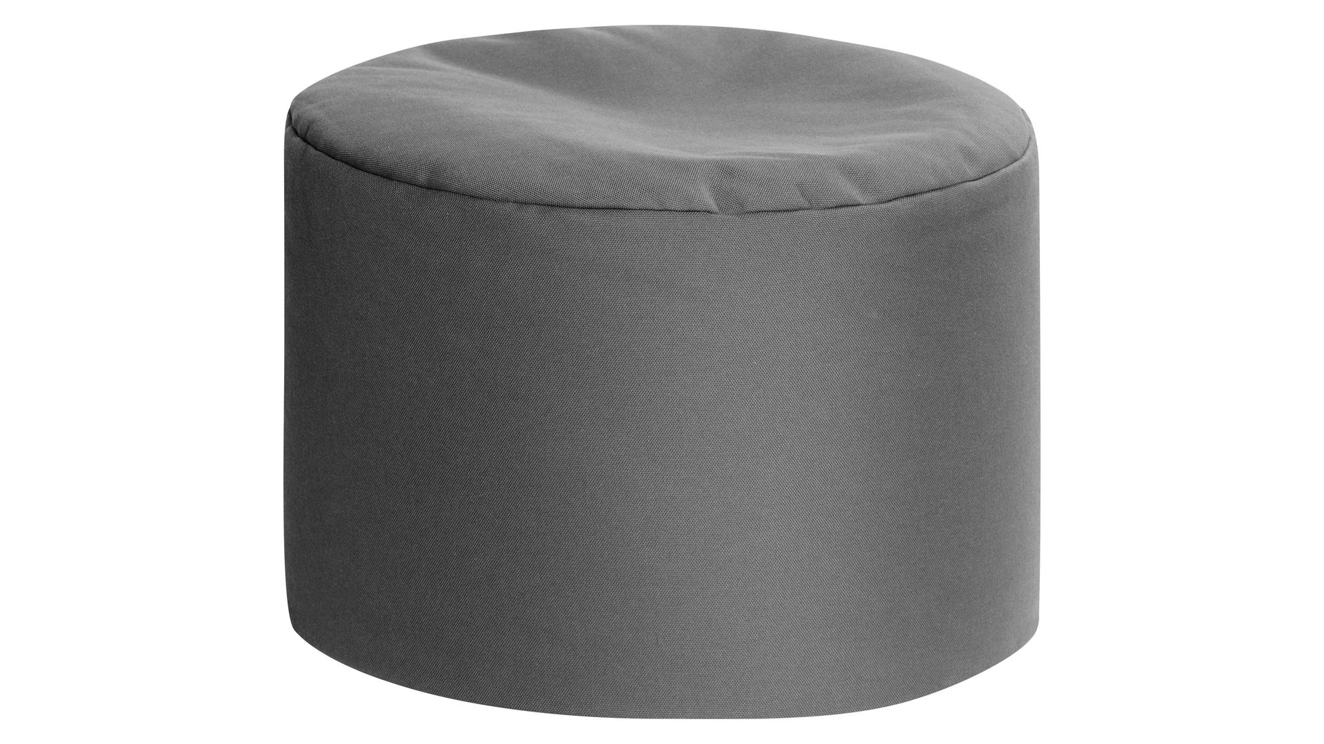 Sitzsack-Hocker Magma sitting point aus Kunstfaser in Anthrazit SITTING POINT Sitzsack-Hocker dotcom outside als Kleinmöbel anthrazitfarbene Outdoor-Kunstfaser – Durchmesser ca. 60 cm