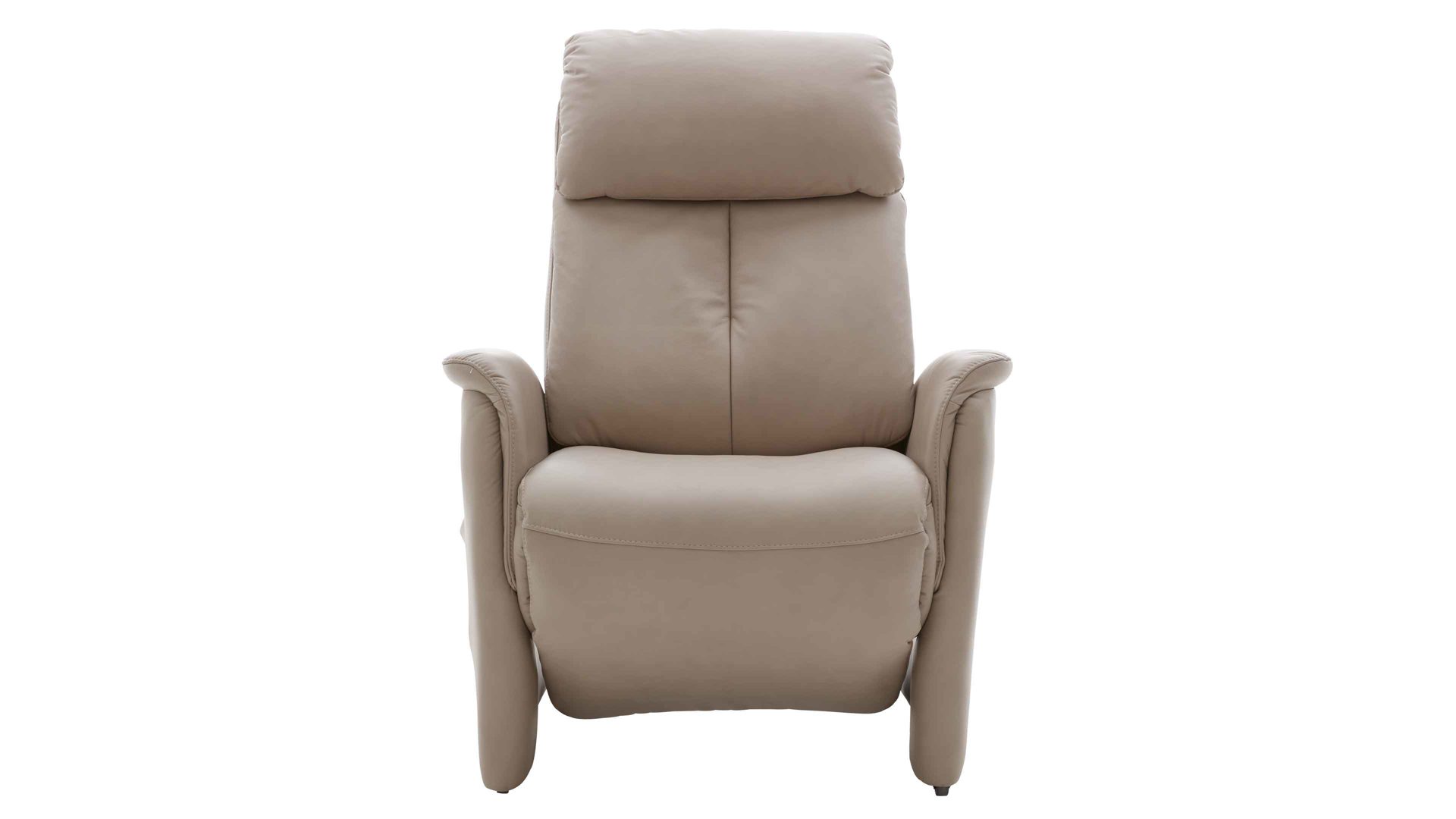 Relaxsessel comfortmaster besser sitzen, liegen, leben aus Leder in Hellgrau Comfortmaster CM-HU1157 - Relaxsessel B perlfarbenes LongLife-Leder Vivre - Ergonomie L