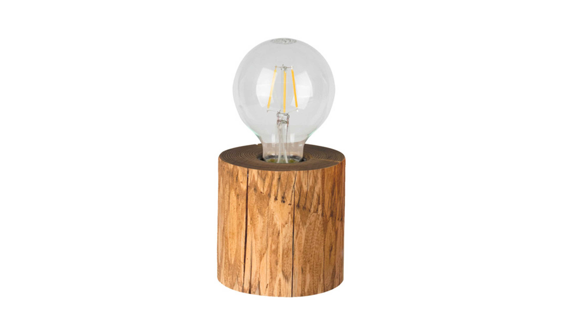Tischleuchte Spot light aus Holz in Holzfarben SPOT LIGHT Leuchten Serie Astana - Tischleuchte kieferfarbenes Holz  - Durchmesser ca. 10 cm