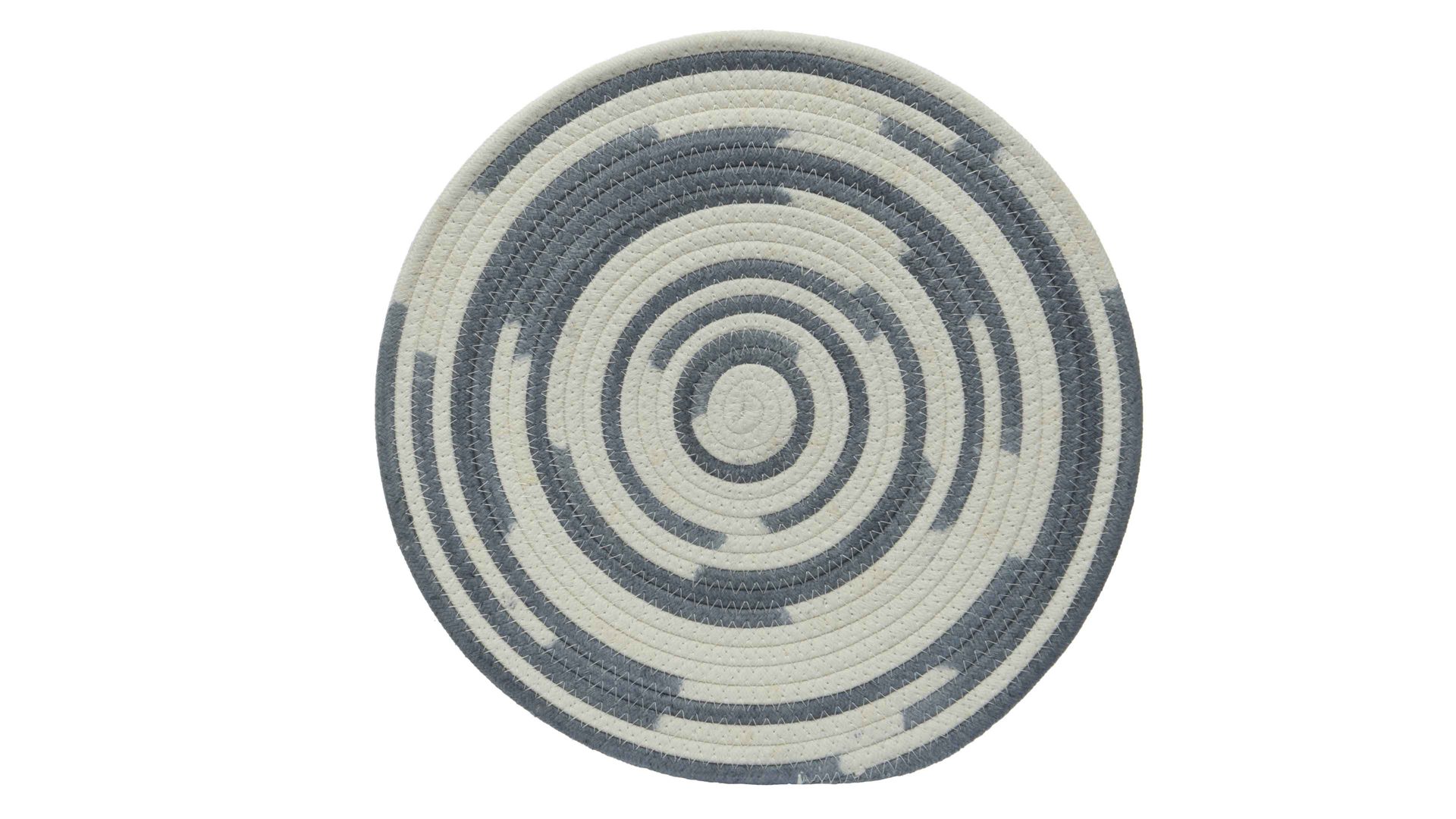 Platzset Kaemingk aus Naturfaser in Hellblau Platzset Hellblau & Weiß - Durchmesser ca. 38 cm