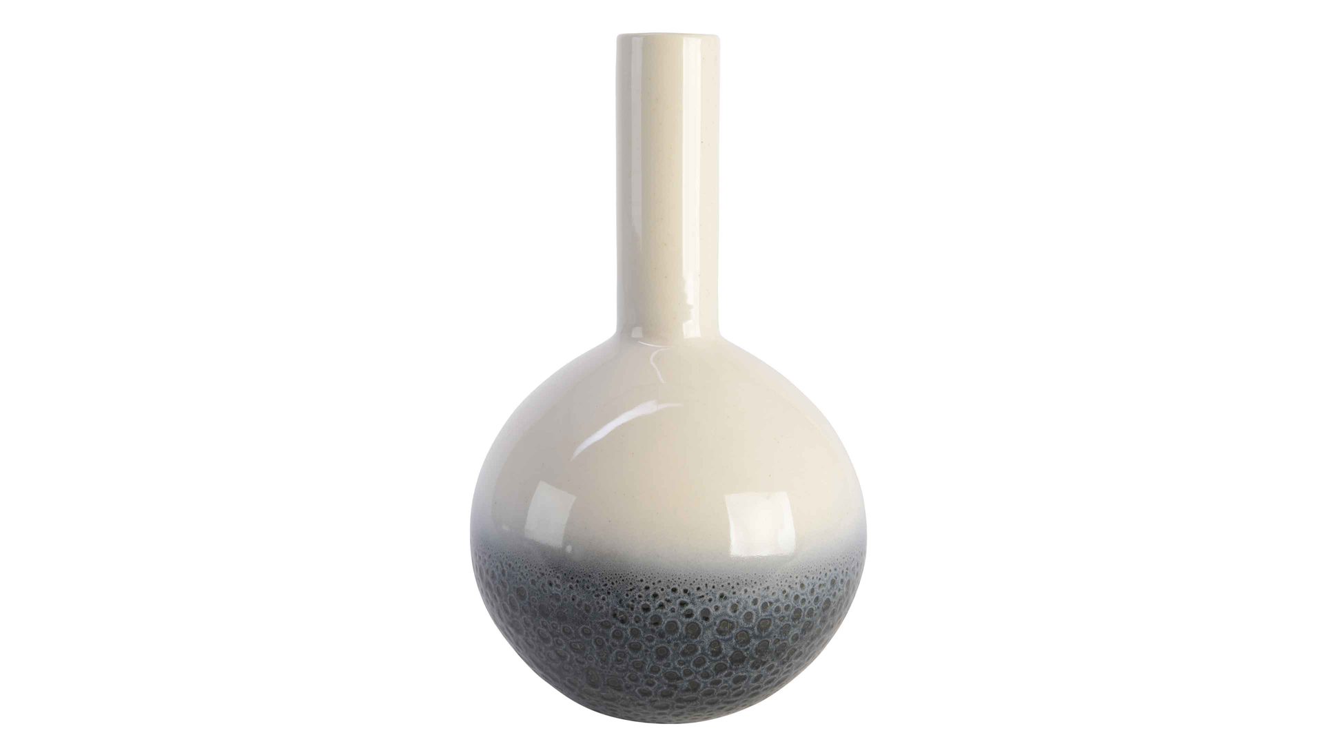 Vase Kaemingk aus Keramik in Weiß Vase weißes Steingut - Höhe ca. 33 cm