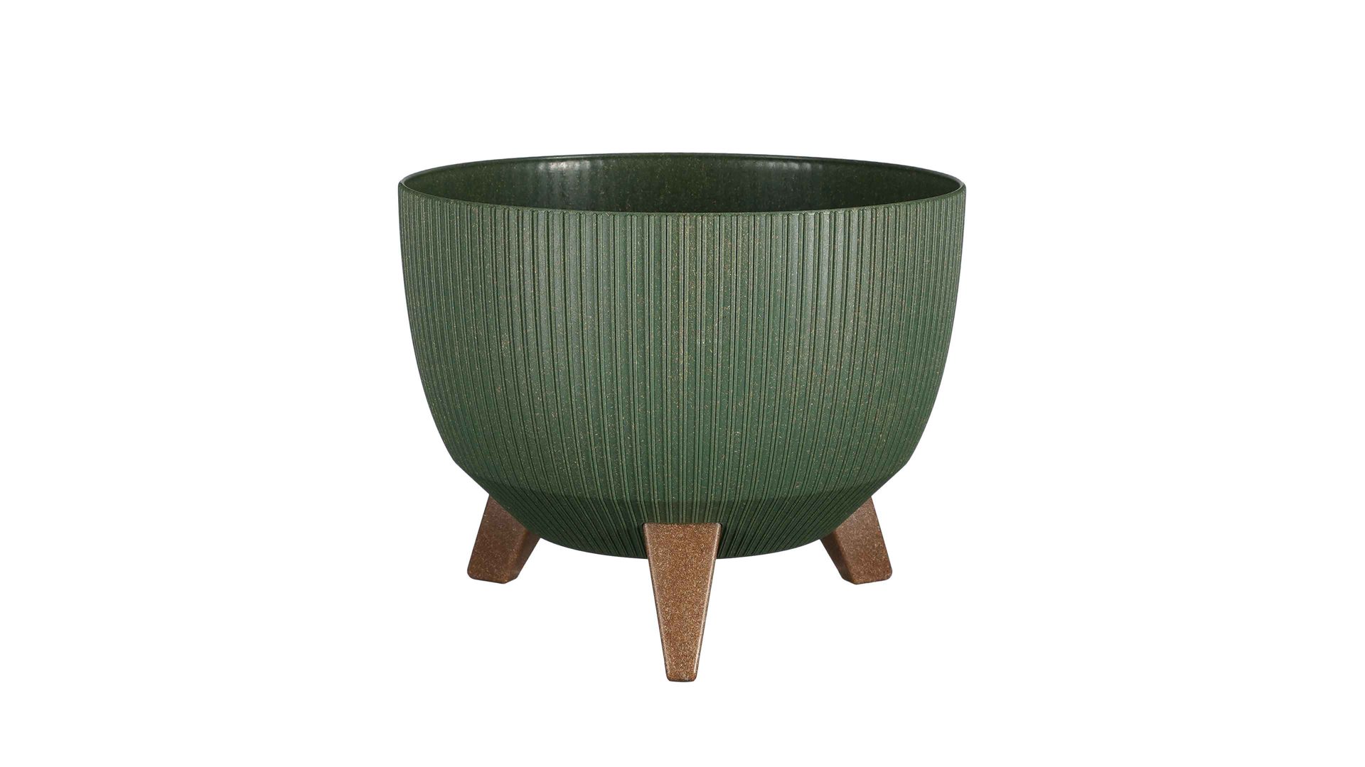 Pflanzkübel Edelman® aus Kunststoff in Grün Pflanzschale Doppio grüner Kunststoff - Durchmesser ca. 29 cm