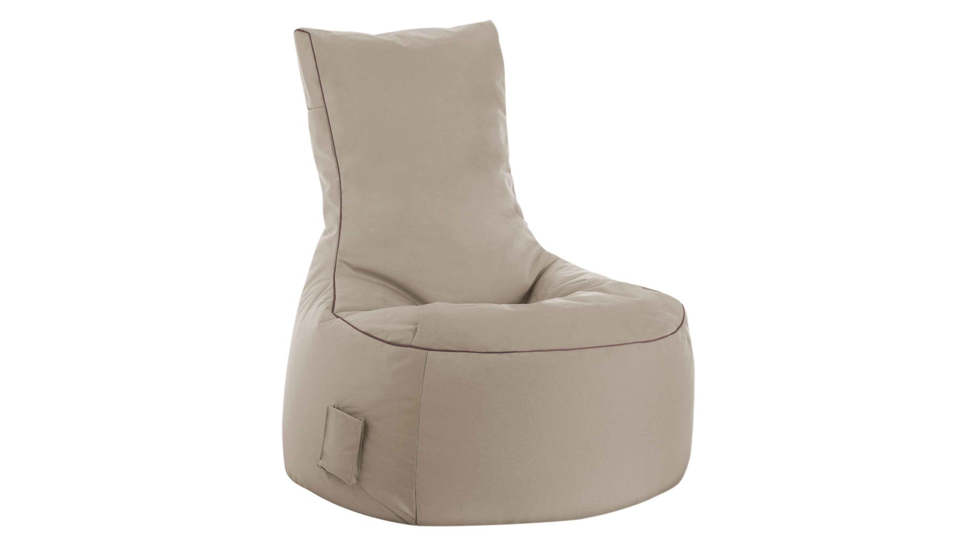 Sitzsack-Sessel Magma sitting point aus Kunstfaser in Beige SITTING POINT Sitzsack-Sessel swing scuba® khakifarbene Kunstfaser - ca. 95 x 90 x 65 cm