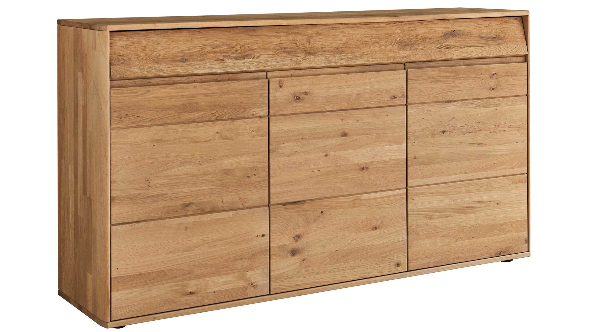 Sideboard Decker aus Holz in Holzfarben Sideboard biancofarbene Wildeiche – Breite ca. 185 cm