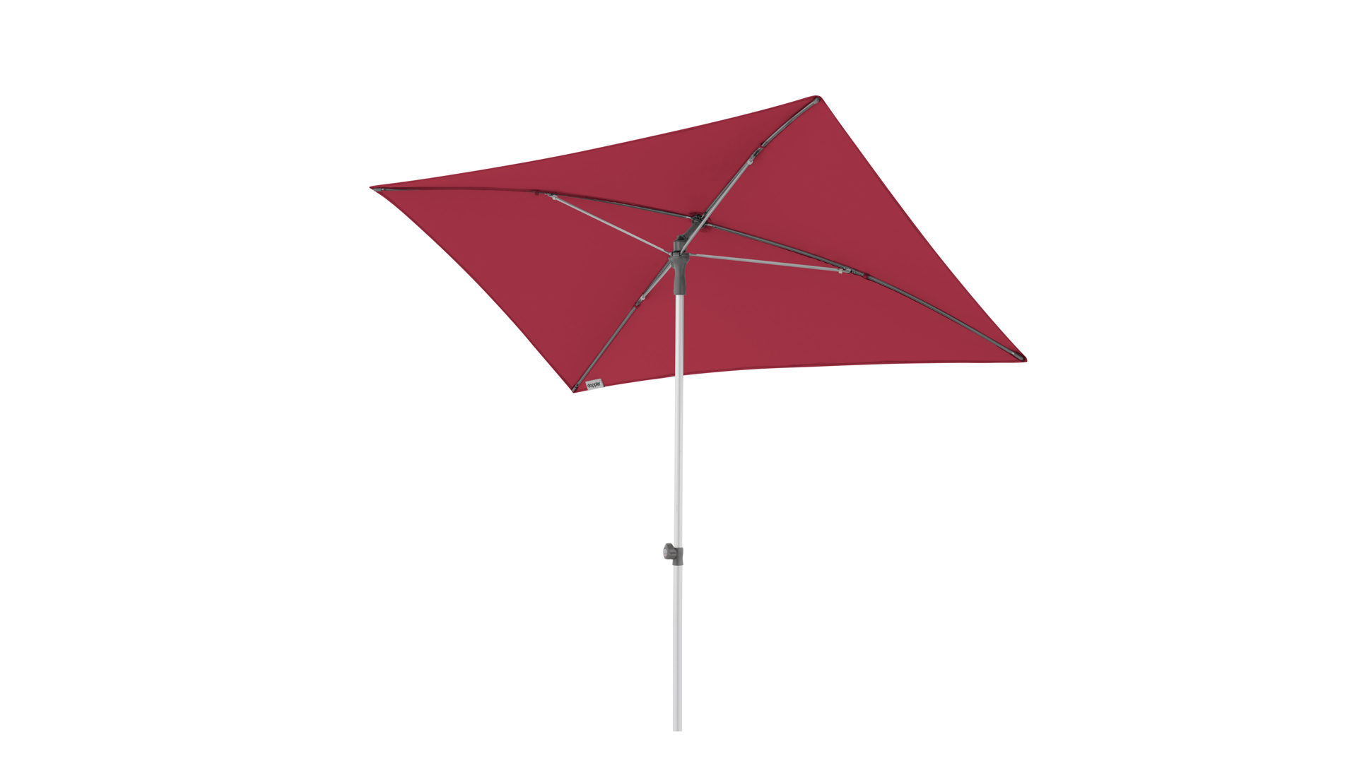 Sonnenschirm Doppler® aus Stoff in Rot doppler® Sonnenschirm Act rote Bespannung –  ca. 225 x 120 cm