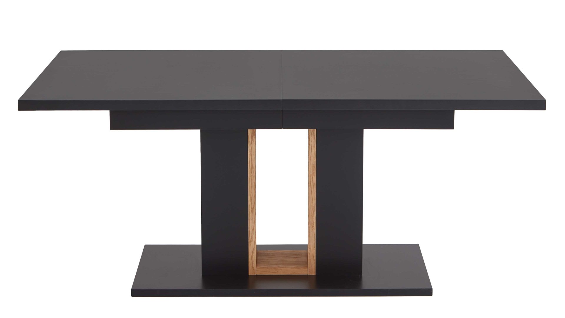 Auszugtisch Mca furniture aus Holz in Schwarz Auszugtisch Schwarzgrau & Eiche, Breite ca. 180 - 280 cm