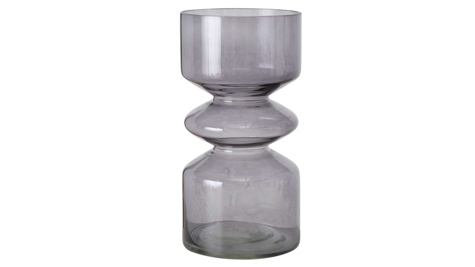 Vase Boltze aus Glas in Dunkelgrau Vase Nelika dunkelgrau lackiertes Glas – Höhe ca. 26 cm