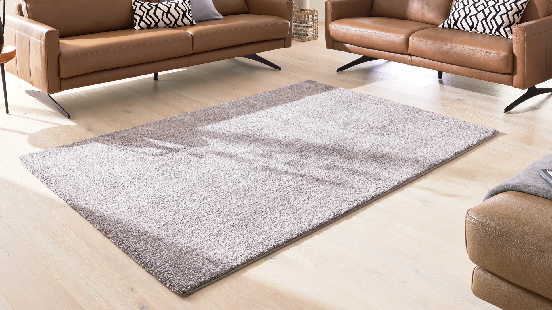 Webteppich Interliving aus Kunstfaser in Grau Interliving Teppich Serie G-8080 Grau - ca. 200 x 290 cm