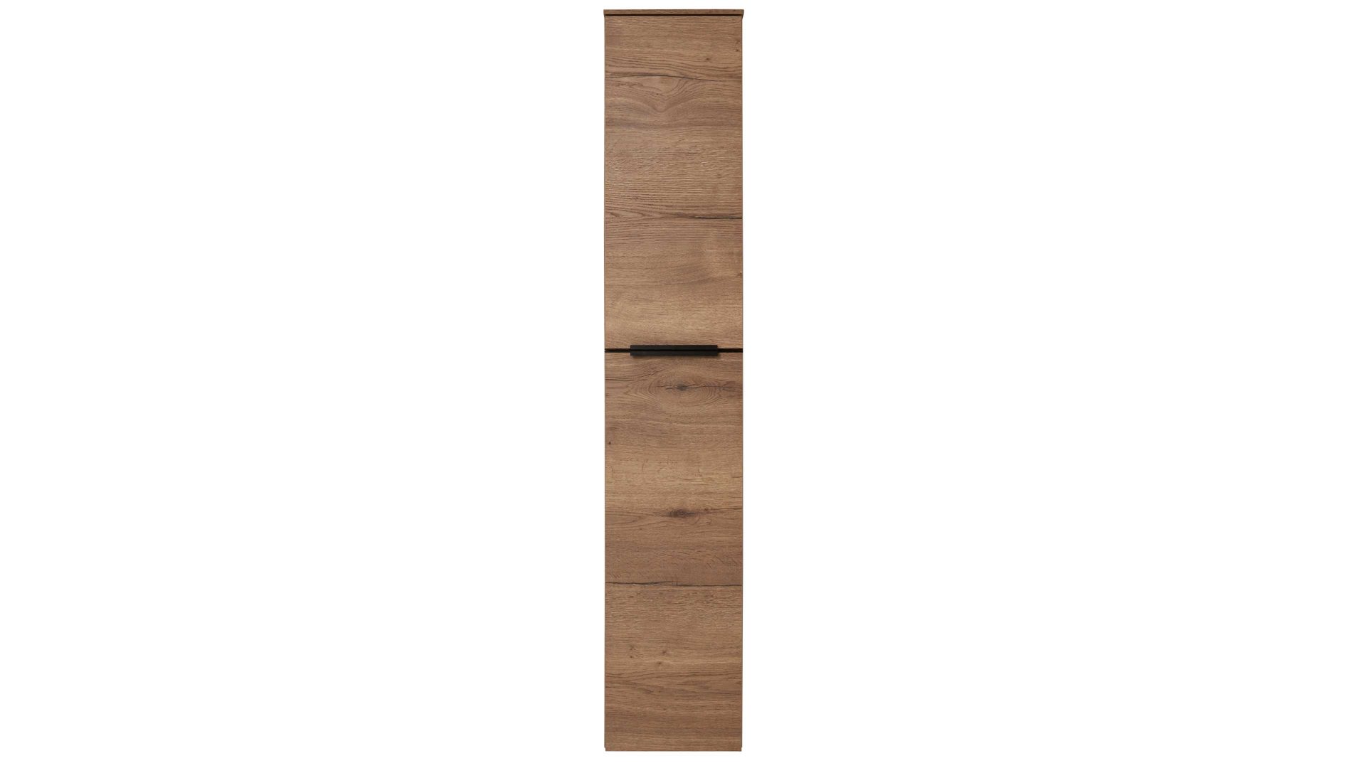 Hängeschrank Interliving aus Holz in Holzfarben Interliving Bad Serie 7402 – Kombination Seitenschrank Havanna Eiche – zweiteilig