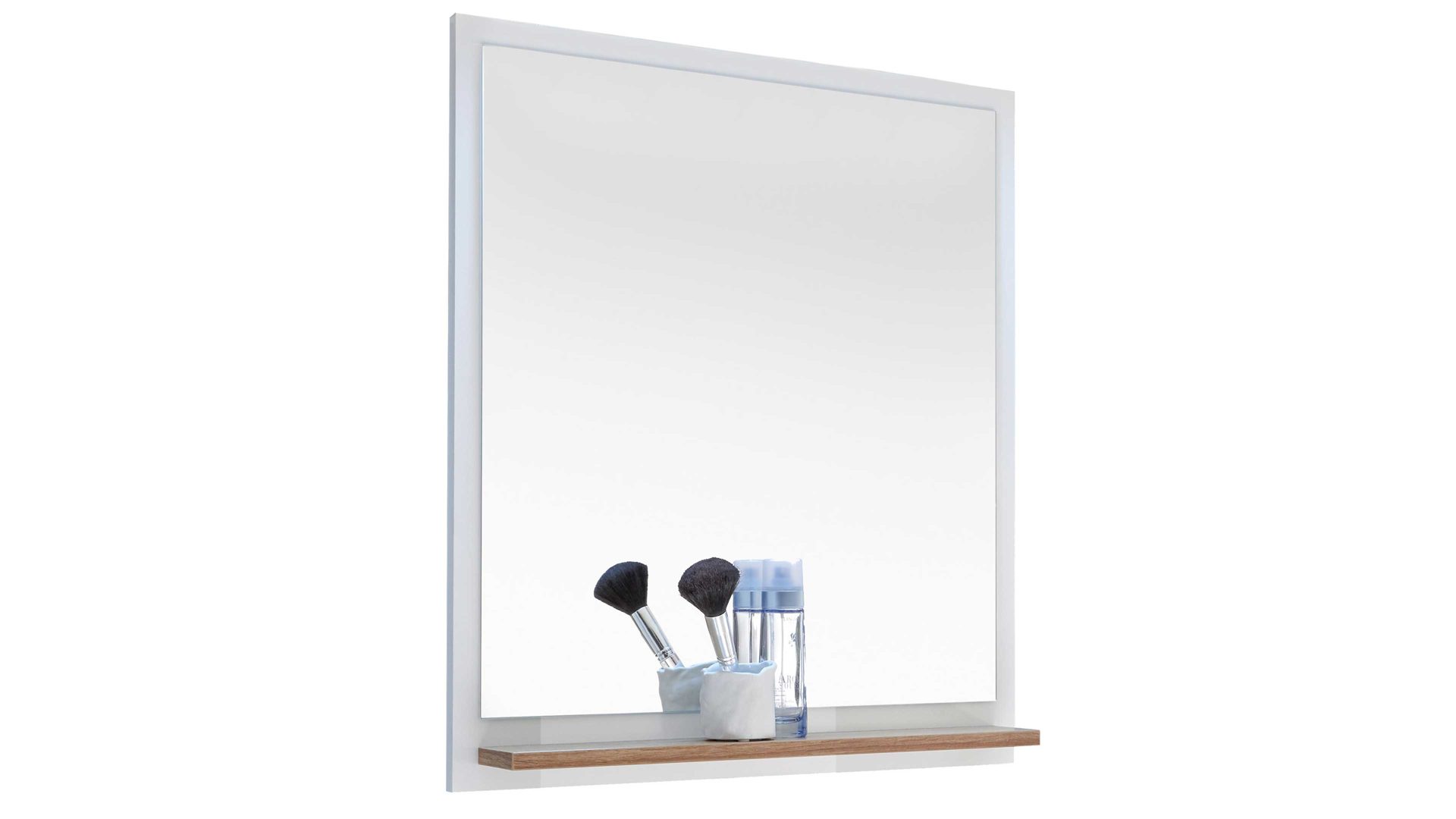 Wandspiegel Pelipal aus Spiegel in Transparent pelipal Quickset 923 - Badspiegel Weiß & Riviera Eiche – ca. 60 x 75 cm