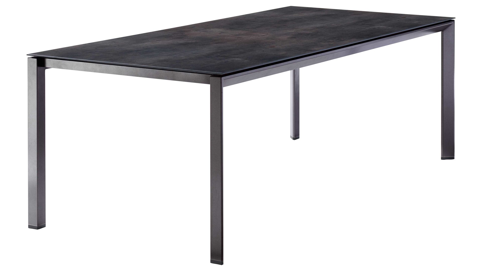 Tischgestell Sieger aus Metall in Grau sieger Tischgestell eisengraues Aluminium  - ca. 220 x 100 cm