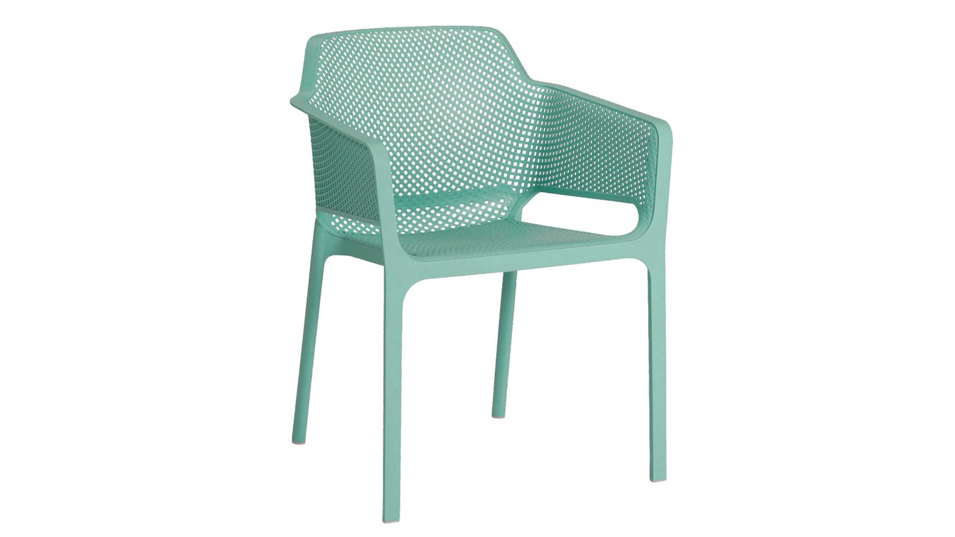 Gartenstuhl /-sessel Best freizeitmöbel aus Kunststoff in Hellgrün BEST FREIZEITMÖBEL Stapelsessel Ohio mintfarbener Fiberglas-Kunststoff
