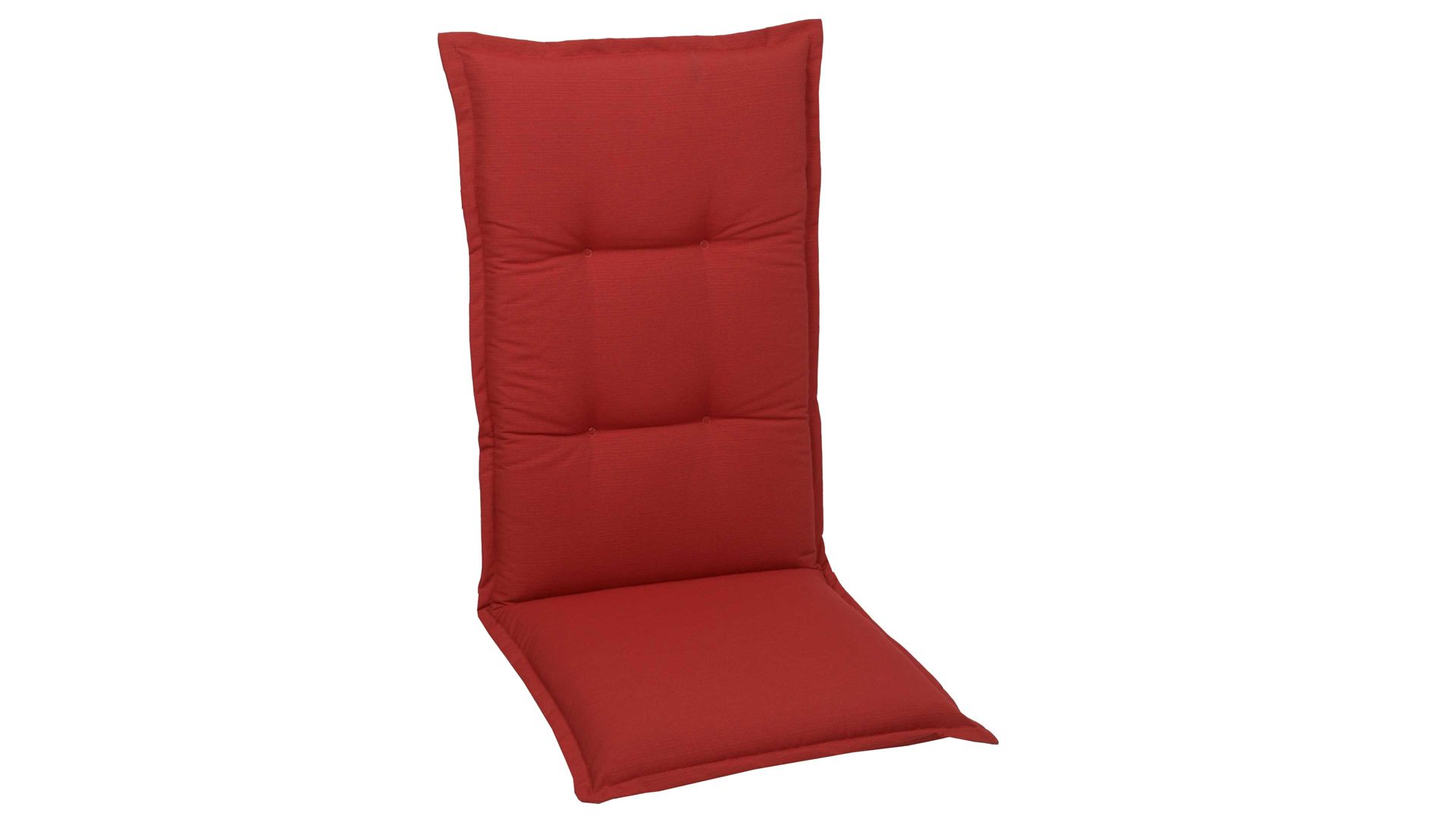 Polsterauflage Go-de textil aus Stoff in Rot GO-DE Polsterauflagen-Serie 20 - Hochlehnerauflage roter Bezug – ca. 50 x 120 cm