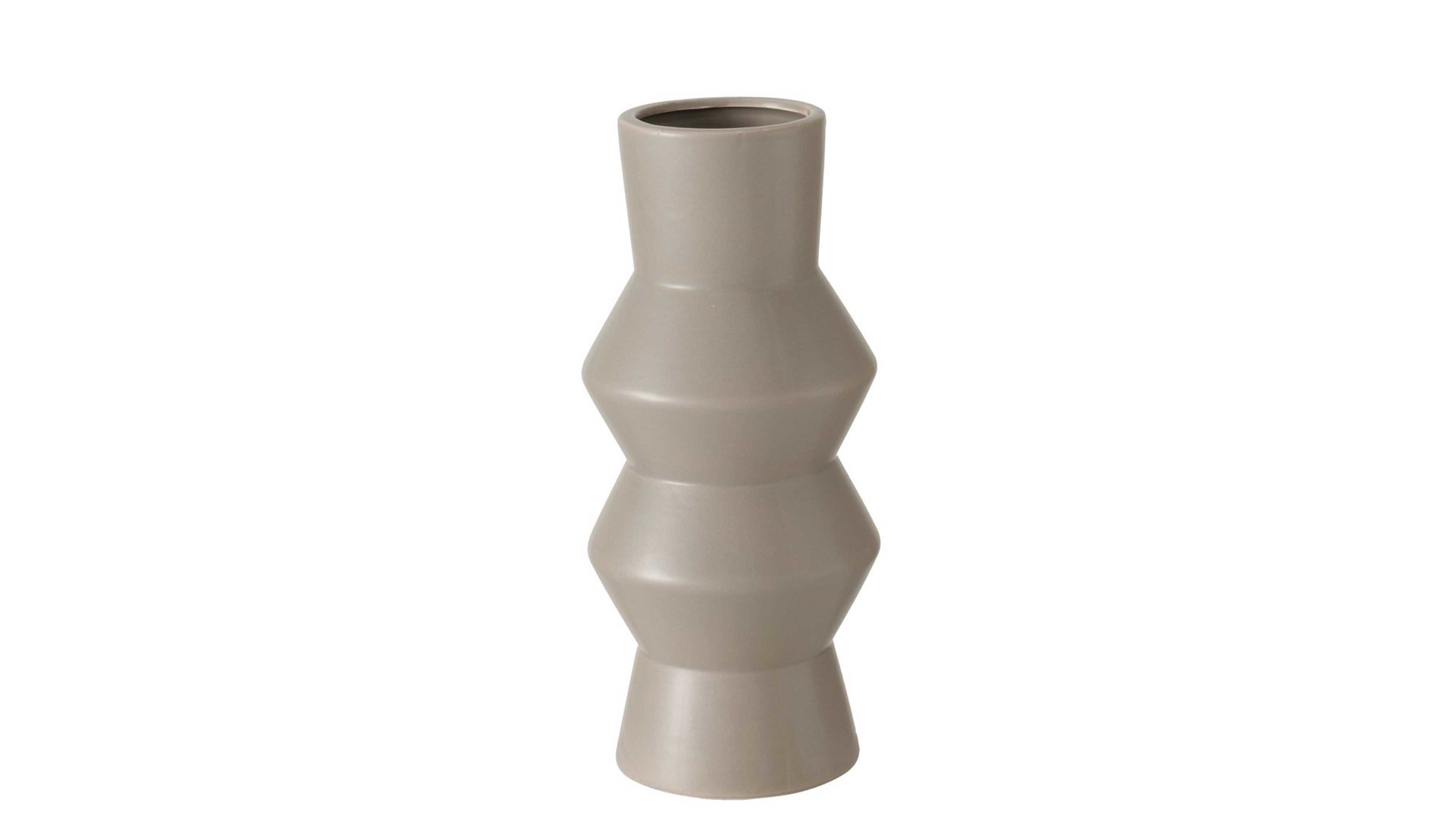 Vase Boltze aus Keramik in Beige Vase Sybil beiges Steingut - Höhe ca. 30 cm