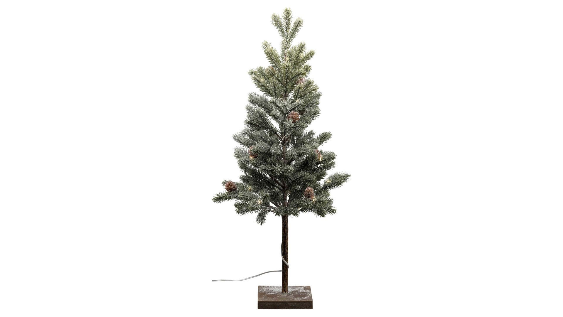 Baum Gasper aus Kunststoff in Grün LED-Tannenbäumchen Waleri grüner Kunststoff & Zement – Höhe ca. 53 cm