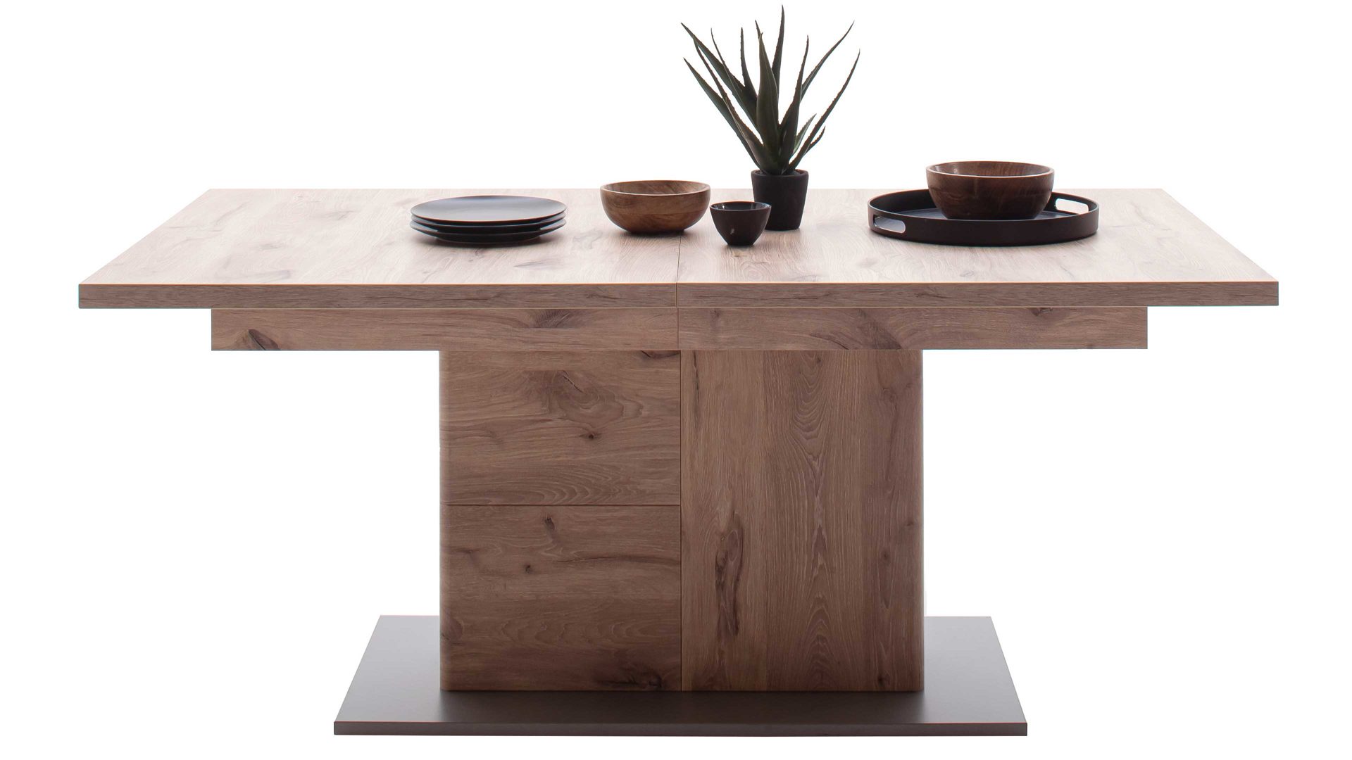 Auszugtisch Mca direkt aus Holz in Holzfarben Wohnprogramm Modena - Ausziehtisch Viking Eiche - ca. 180 - 200 x 100 cm