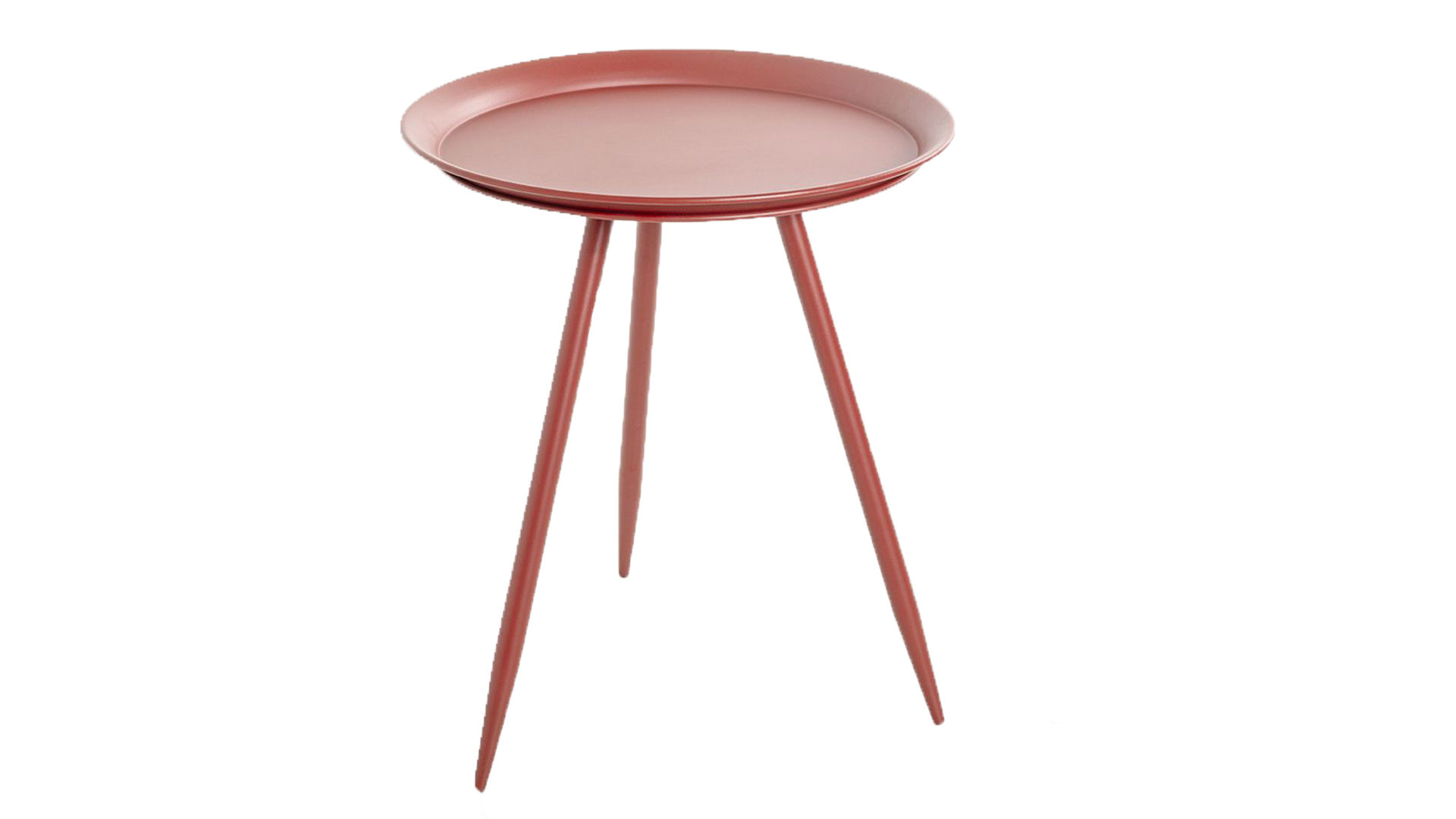Beistelltisch Haku aus Metall in Rot Beistelltisch Höhe ca. 54 cm - Rot