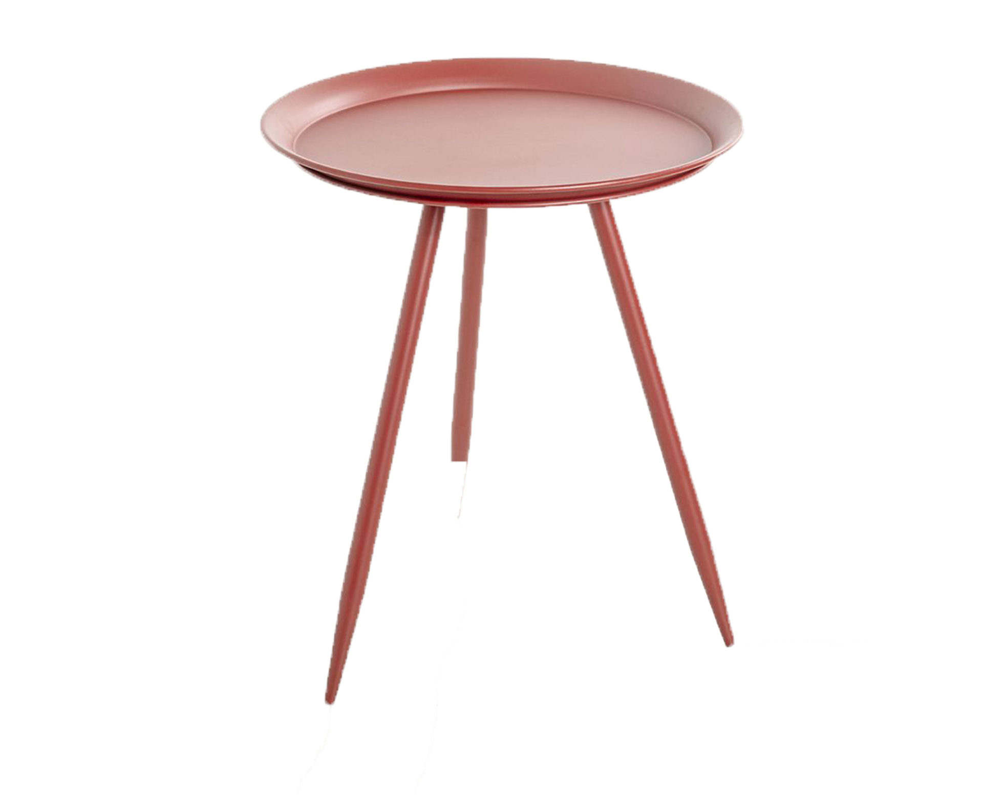 Beistelltisch Haku aus Metall in Rot Beistelltisch Höhe ca. 47 cm - Rot