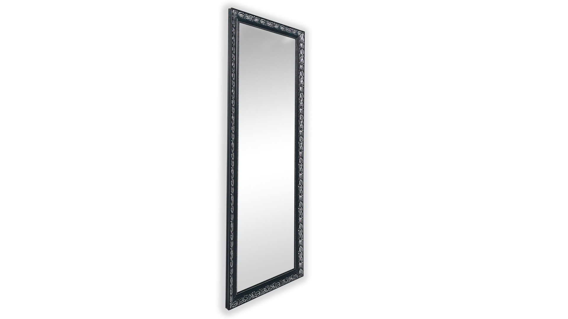 Wandspiegel Mirrors and more aus Spiegel in Schwarz Rahmenspiegel Sonja Schwarz - ca. 50 x 150 cm