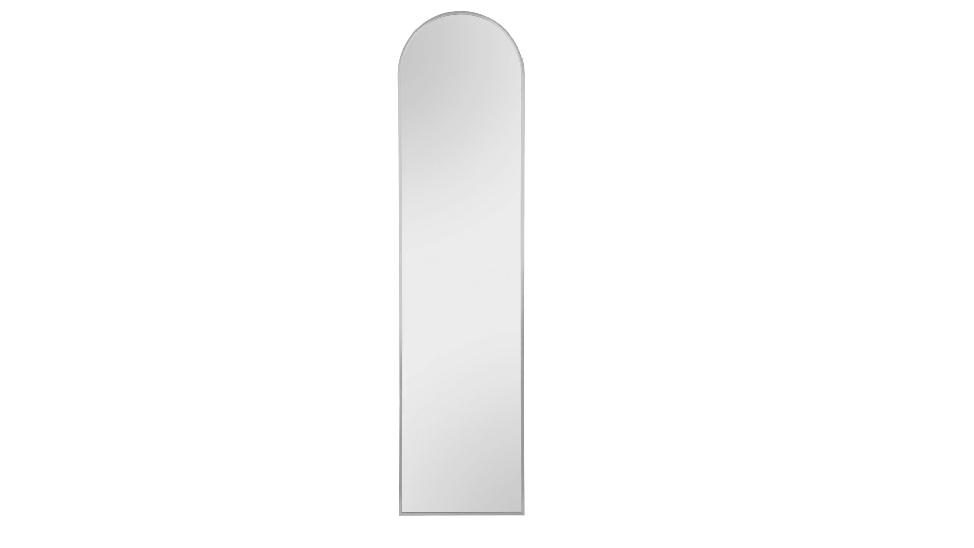 Standspiegel Mirrors and more aus Spiegel in Metallfarben Standspiegel Britt Silber - ca. 40 x 160 cm