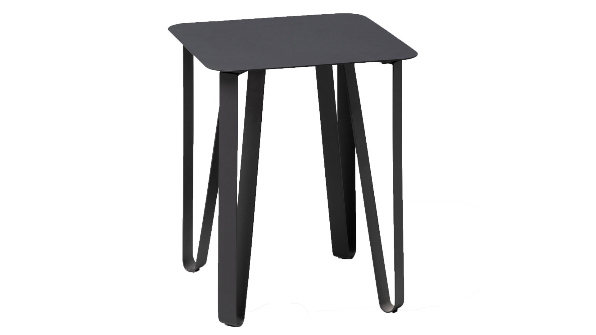 Beistelltisch M2 kollektion aus Metall in Schwarz Beistelltisch Emma 2 Schwarz – ca. 40 x 50 cm