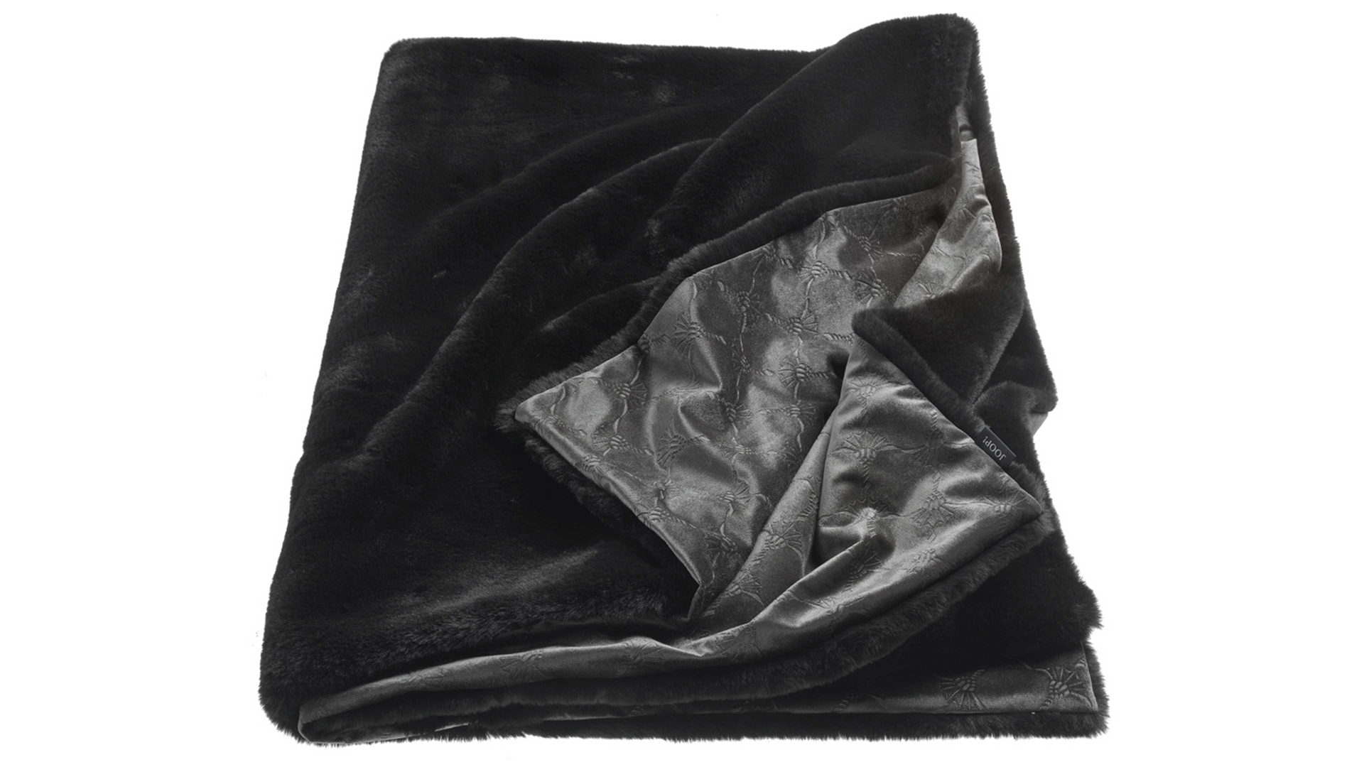 Wohndecke Stoeckel & grimmler aus Kunstfaser in Schwarz JOOP! Wohndecke Smooth schwarze Kunstfaser - ca. 130 x 170 cm