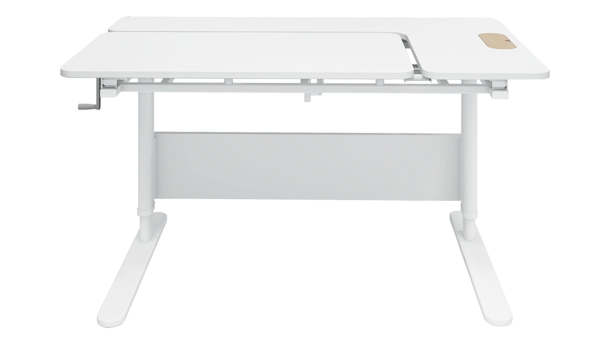 Schreibtisch Flexa® aus Holz in Weiß FLEXA® Kindermöbel Serie Study - Schreibtisch Weiß - linke Platte neigbar, Breite ca. 120 cm