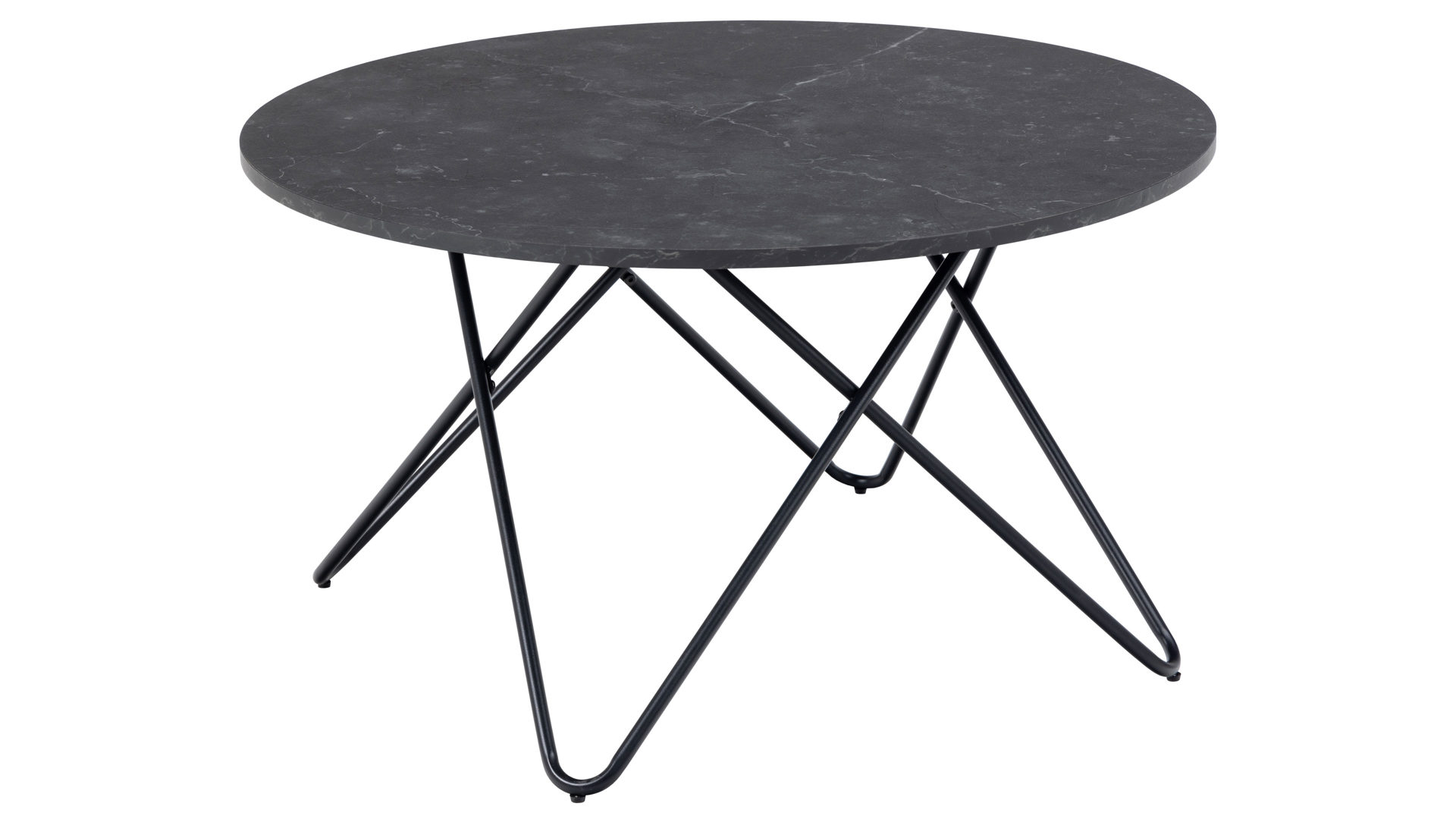 Couchtisch Actona group a/s aus Holz in Schwarz Couchtisch Wyre Schwarz – ca. 80 cm Durchmesser