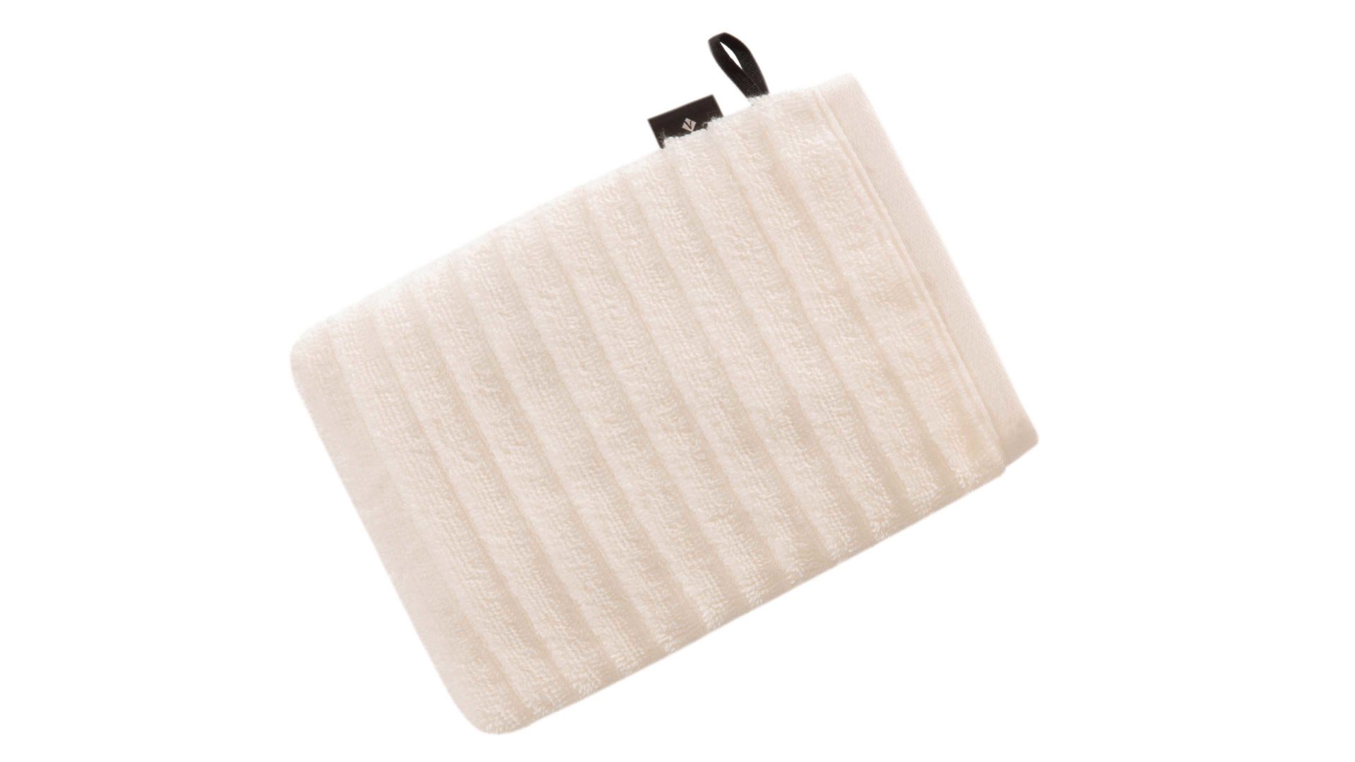 Waschhandschuh Vossen aus Naturfaser in Beige VOSSEN® Frottee-Serie Mystic - Waschhandschuh elfenbeinfarbene Baumwolle - ca. 16 x 22 cm