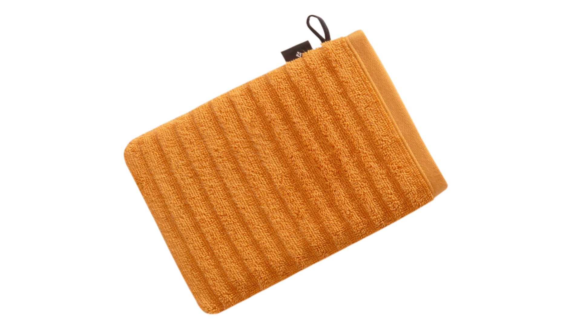 Waschhandschuh Vossen aus Naturfaser in Orange VOSSEN® Frottee-Serie Mystic - Waschhandschuh fuchsfarbene Baumwolle - ca. 16 x 22 cm