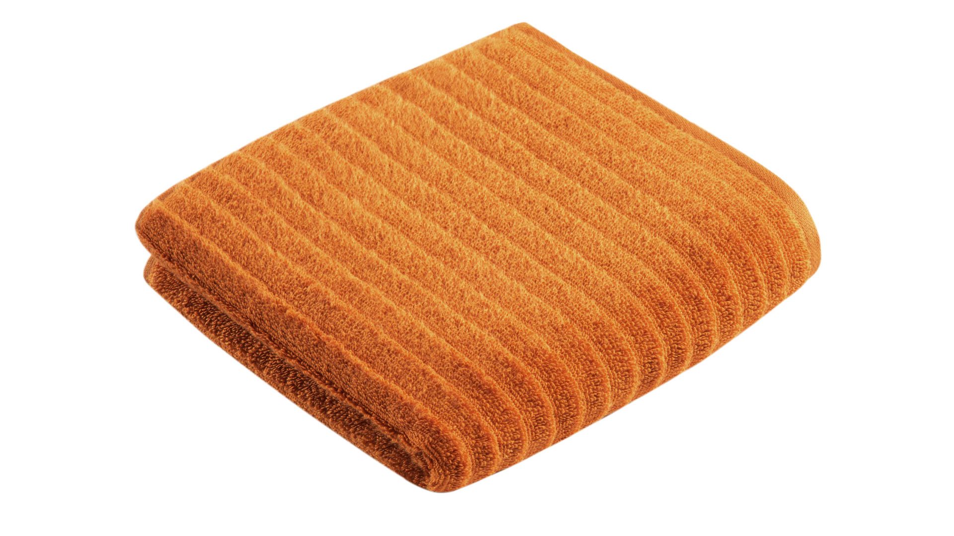 Handtuch Vossen aus Naturfaser in Orange VOSSEN® Frottee-Serie Mystic - Handtuch fuchsfarbene Baumwolle - ca. 50 x 100 cm