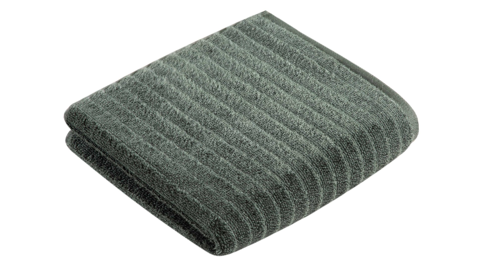 Handtuch Vossen aus Naturfaser in Dunkelgrün VOSSEN® Frottee-Serie Mystic - Handtuch fjordfarbene Baumwolle - ca. 60 x 110 cm