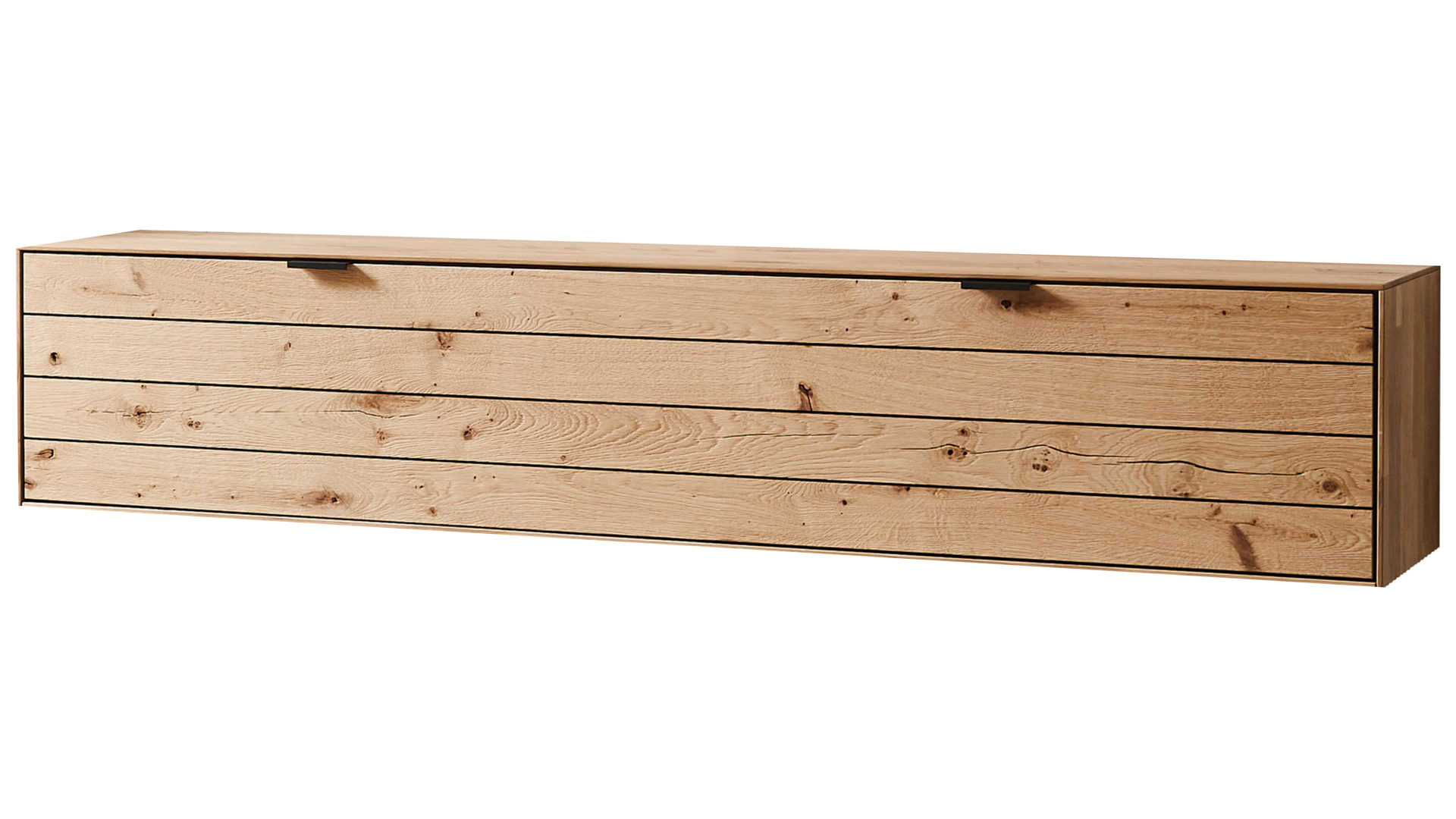 Lowboard Wöstmann markenmöbel aus Holz in Holzfarben WÖSTMANN Wohnprogramm WM 2380 - Lowboard Wild- & Balkeneiche - eine Klappe, Breite ca. 182 cm