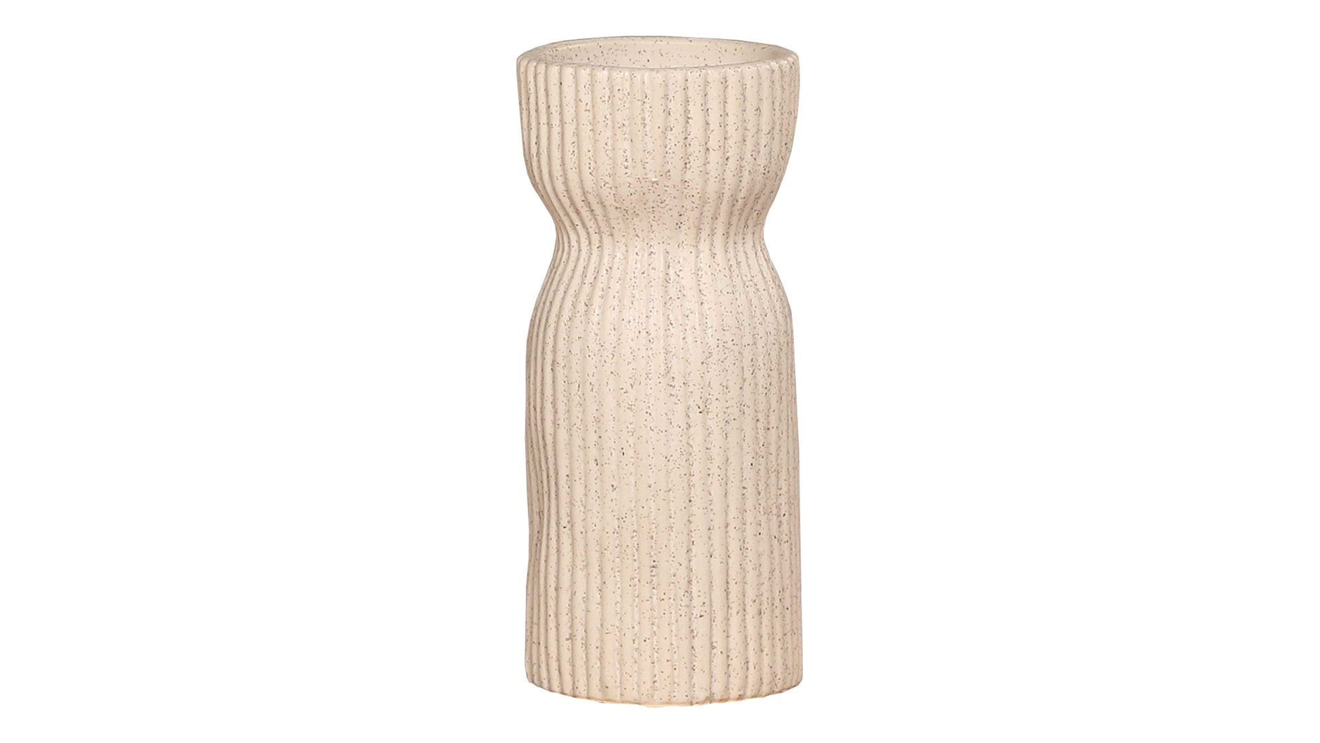Vase Dpi aus Keramik in Beige Blumenvase cremefarbene Keramik - Höhe ca. 20 cm