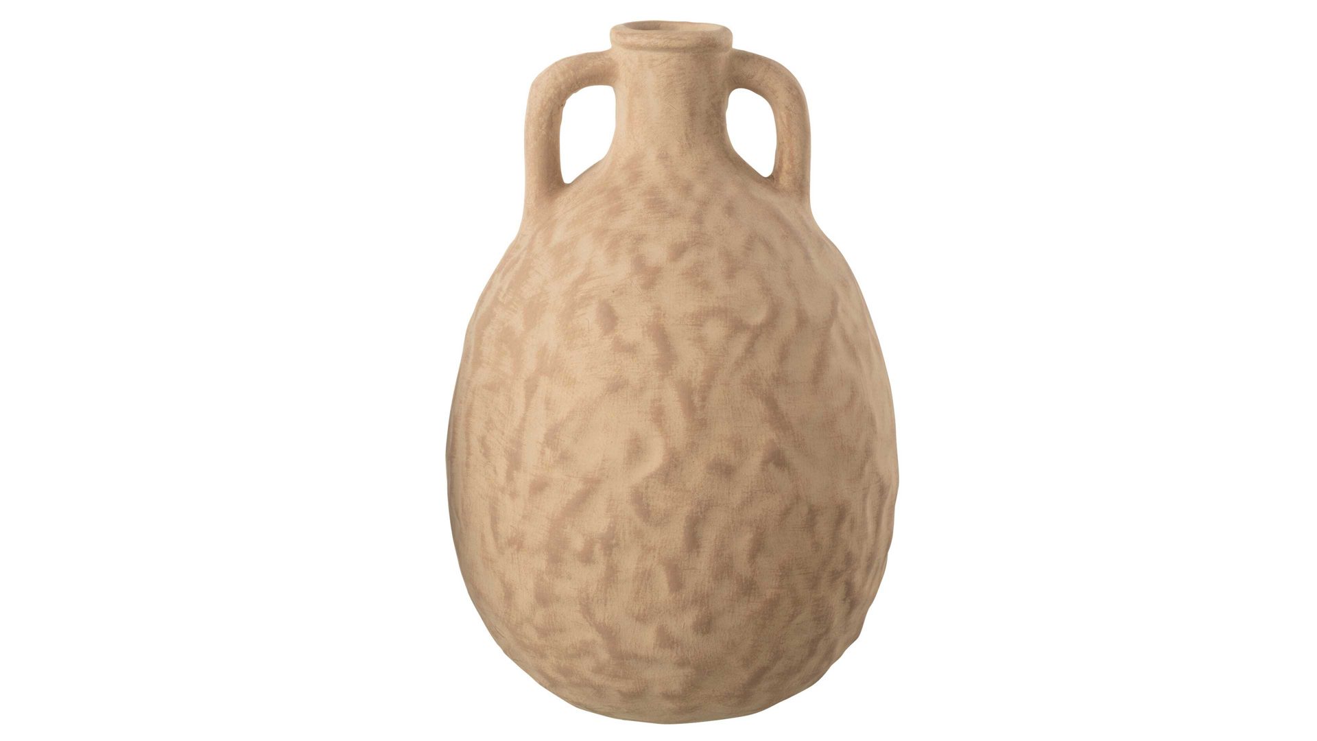 Vase Jolipa aus Keramik in Hellbraun Vase Krug hellbrauner Zement - Höhe ca. 30 cm