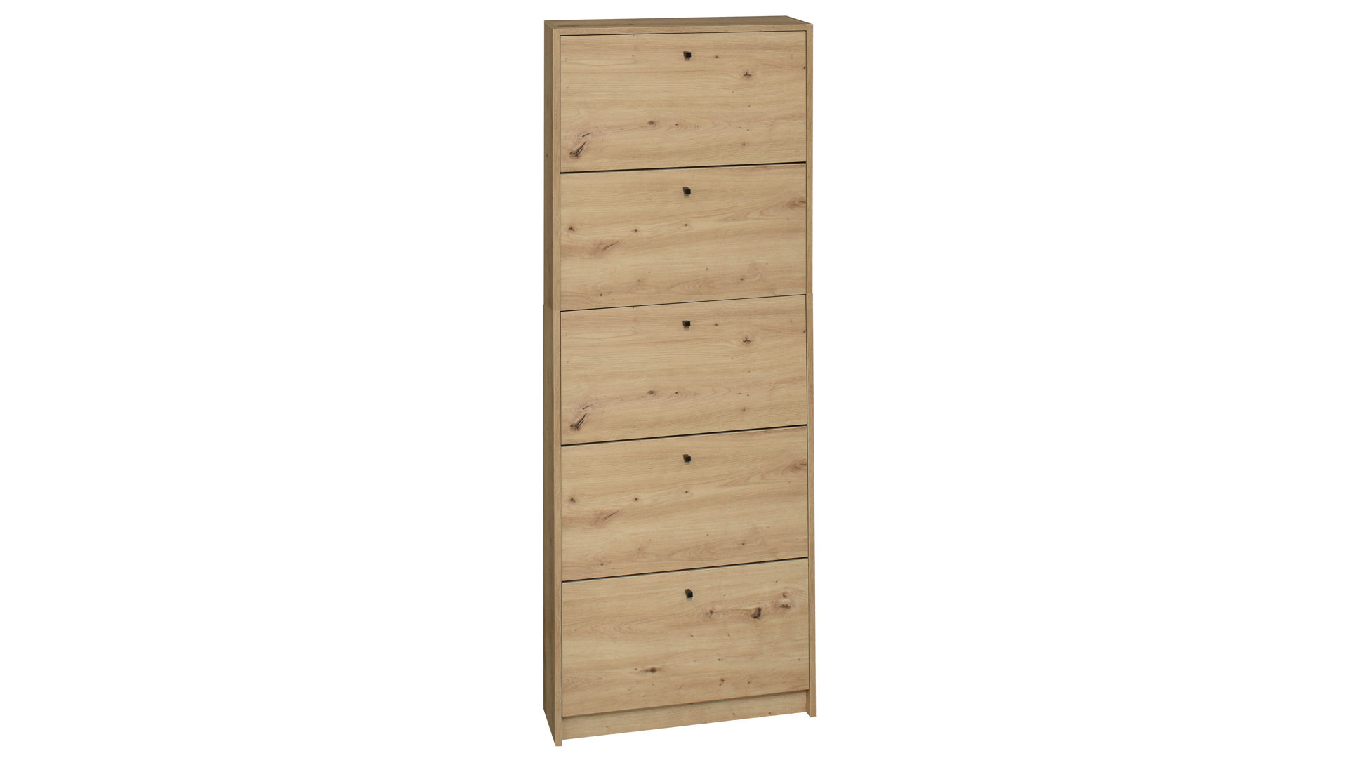 Schuhschrank Mäusbacher i.i. aus Holz in Holzfarben Schuhkipper Flap Asteiche - fünf Klappen, ca. 60 x 168 cm