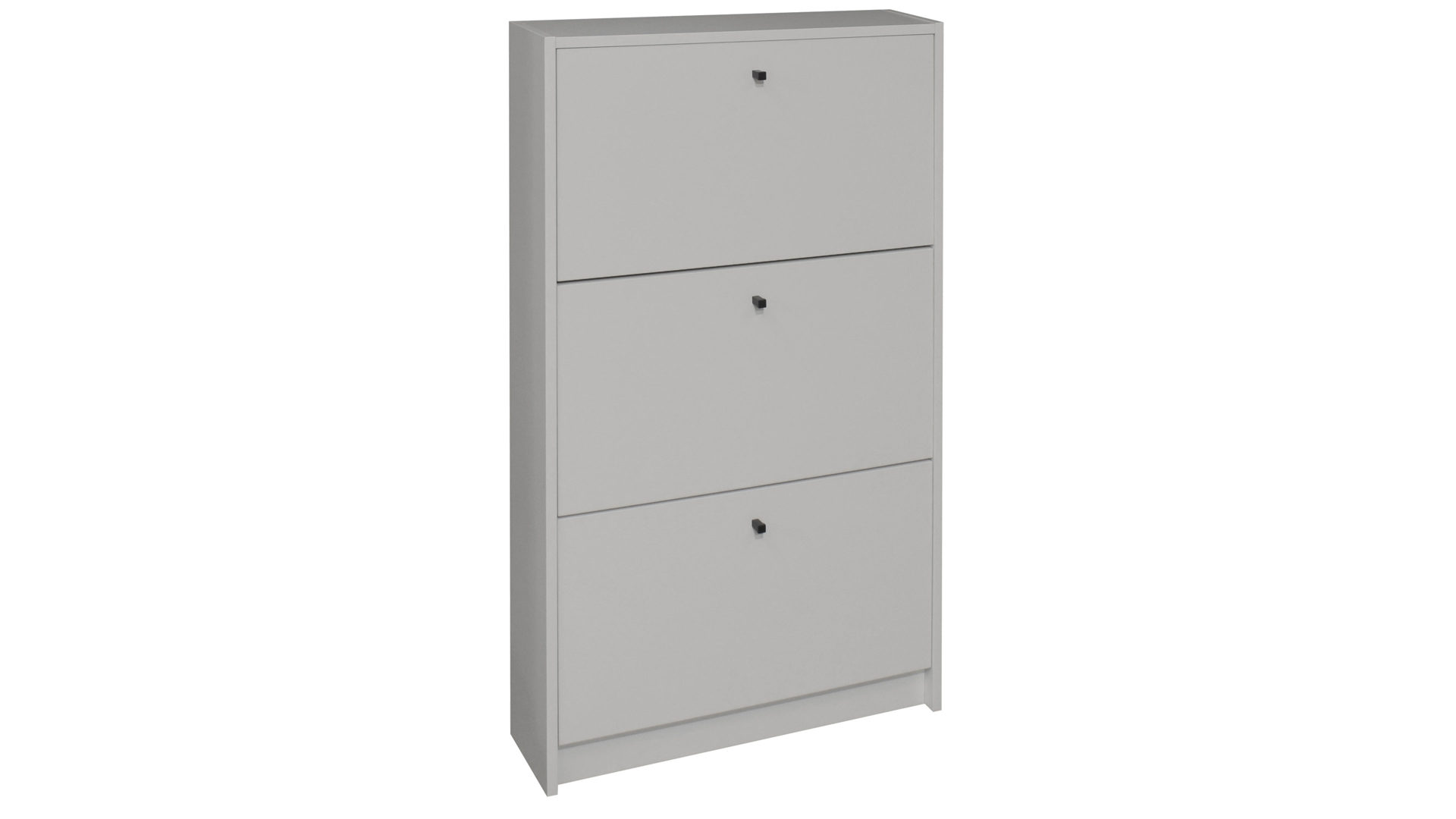 Schuhschrank Mäusbacher i.i. aus Holz in Grau Schuhkipper Flap Kreidegrau - drei Klappen, ca. 60 x 104 cm