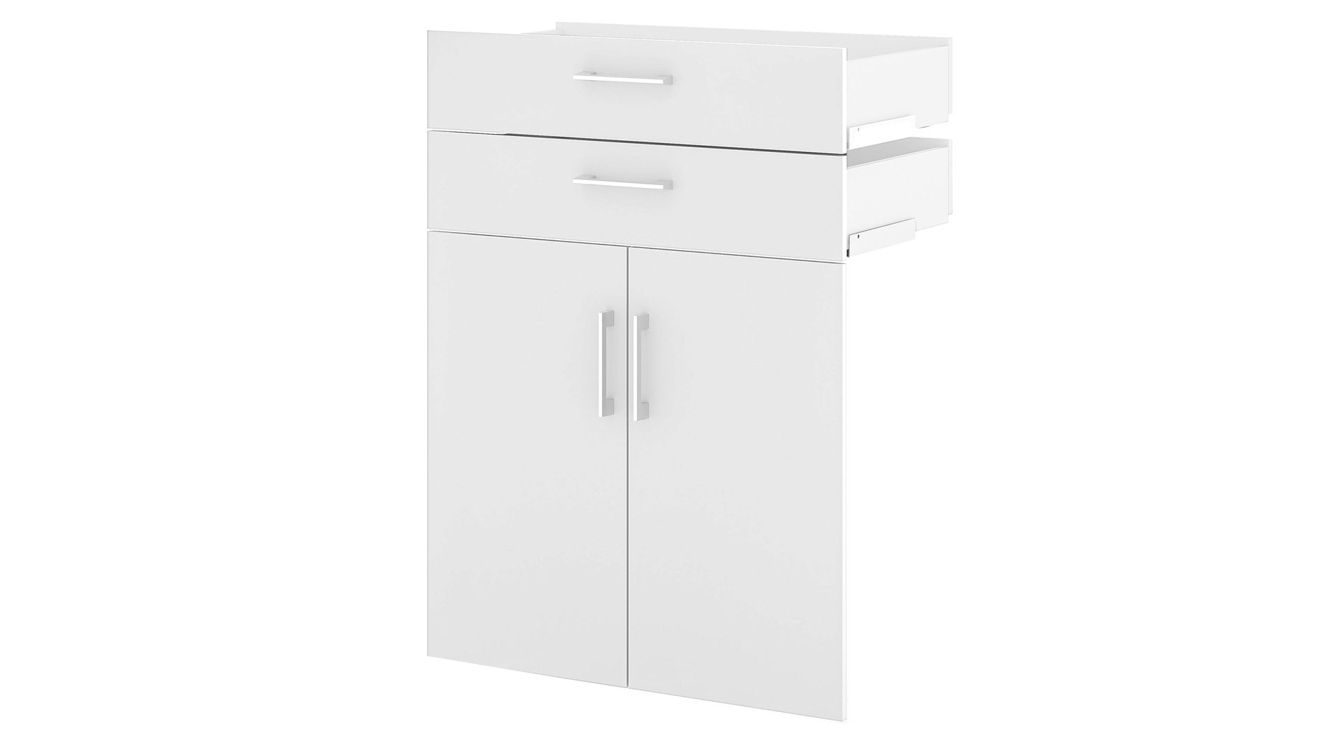 Türen-Set Mäusbacher i.i. aus Holz in Weiß Büroprogramm Big Profi - Türen & Schubkasten-Set Weiß - zwei Türen & zwei Schübe, ca. 77 x 104 cm