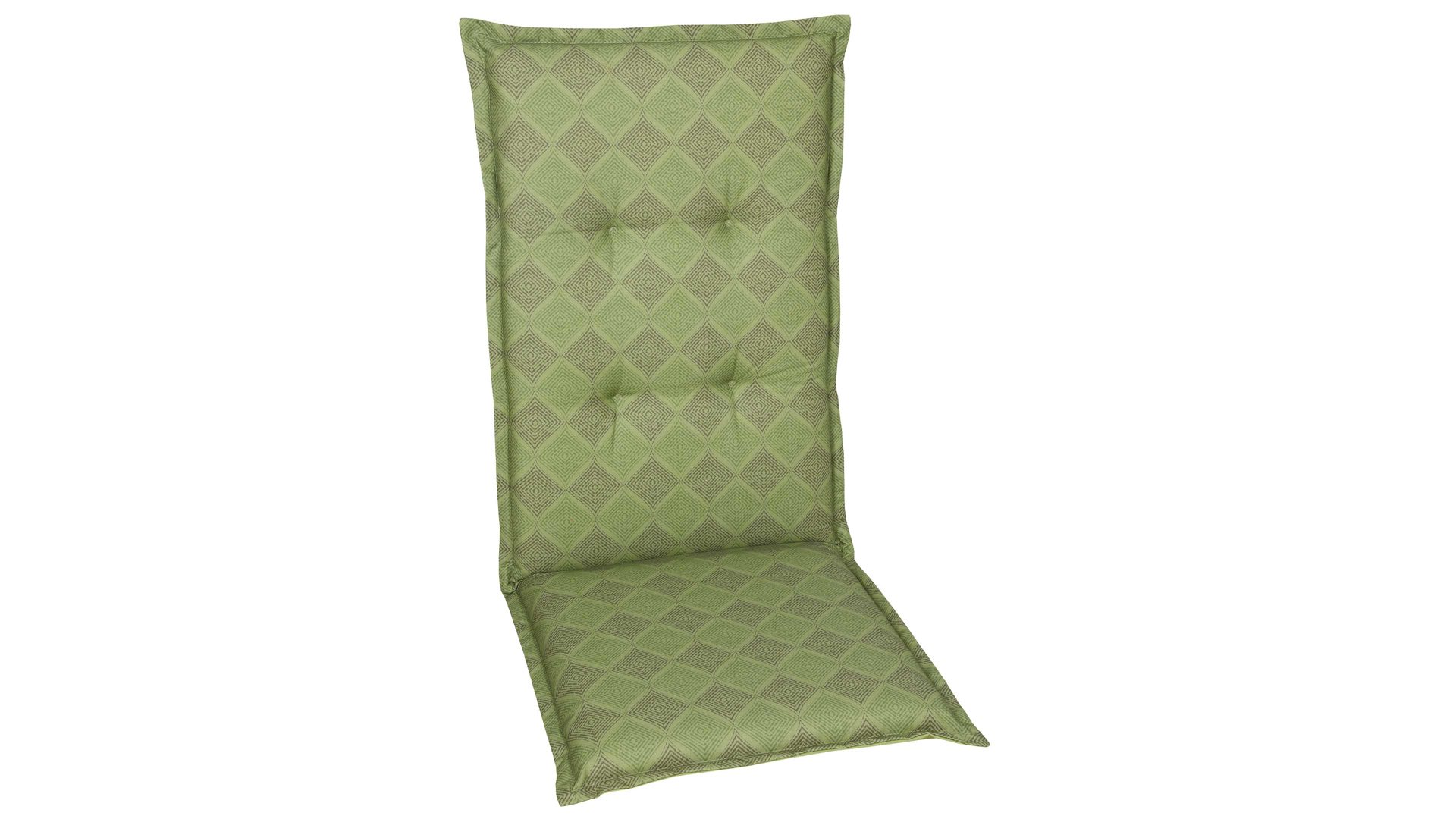 Polsterauflage Go-de textil aus Stoff in Grün GO-DE TEXTIL Auflagen Serie 19 - Sesselauflage grüne Rautenlinien - ca. 50 x 120 cm